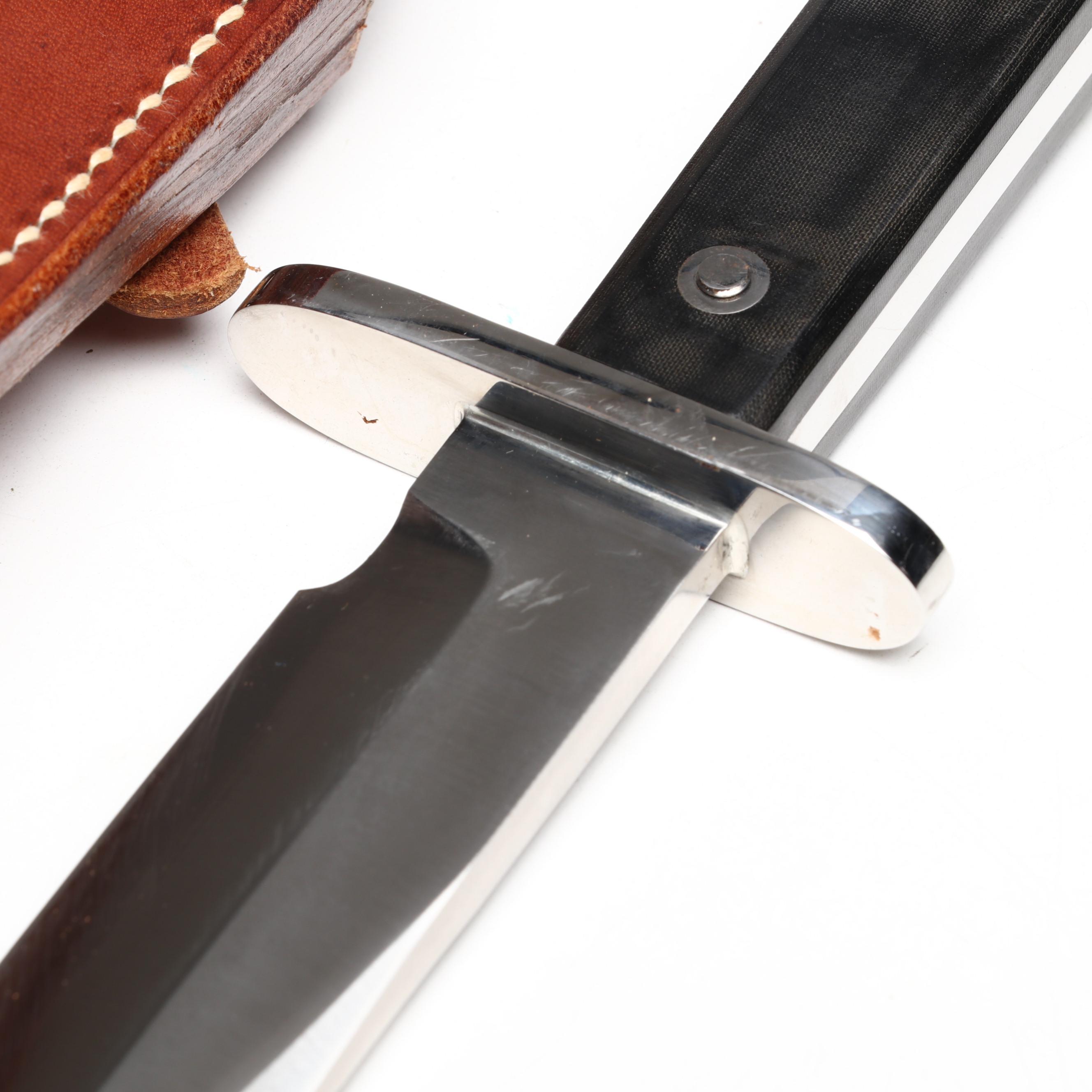 Randall Model 17 Astro Stainless Knife in Leather Scabbard