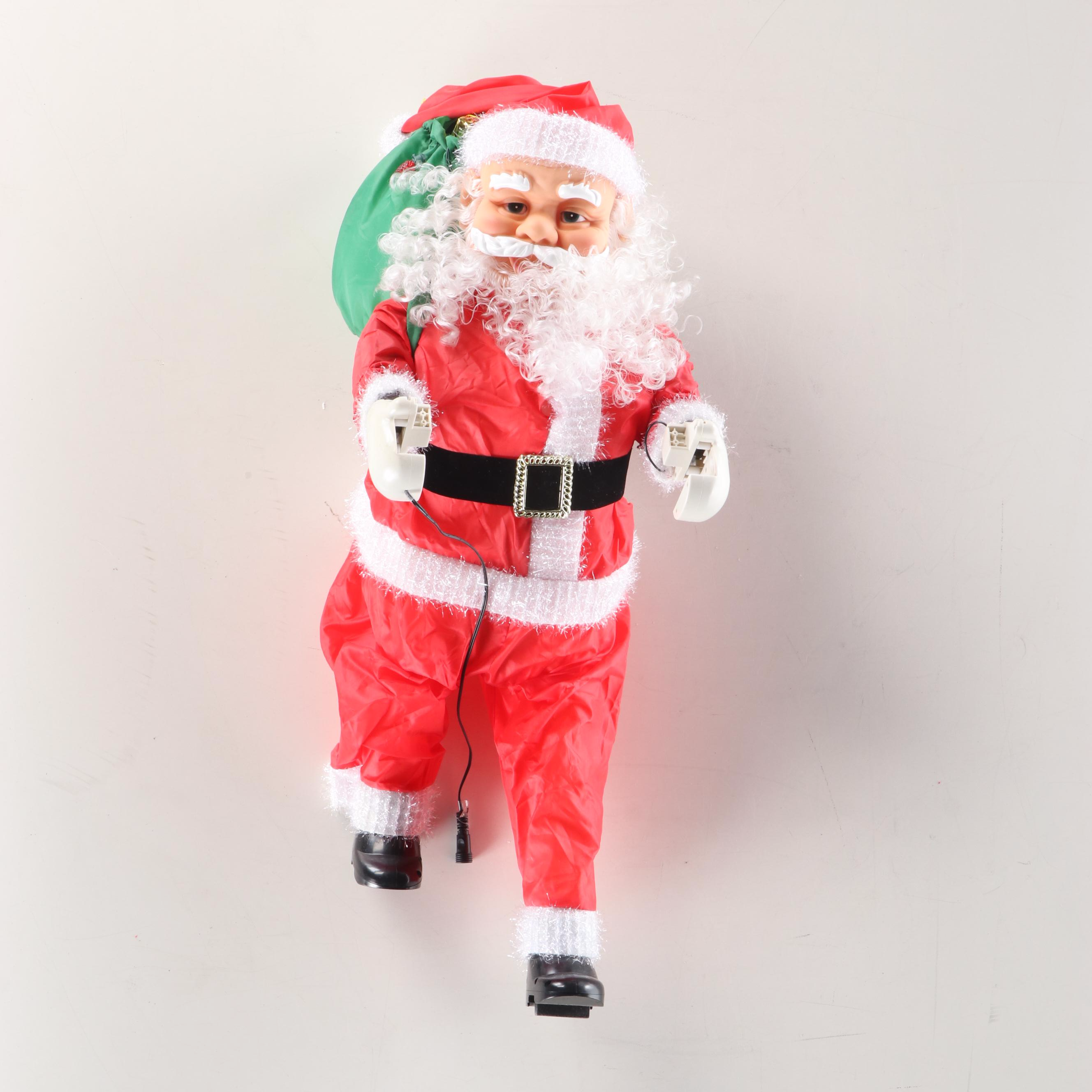 St. Nick's Choice Christmas Tree Skirts with Mr. Christmas Climbing Santa