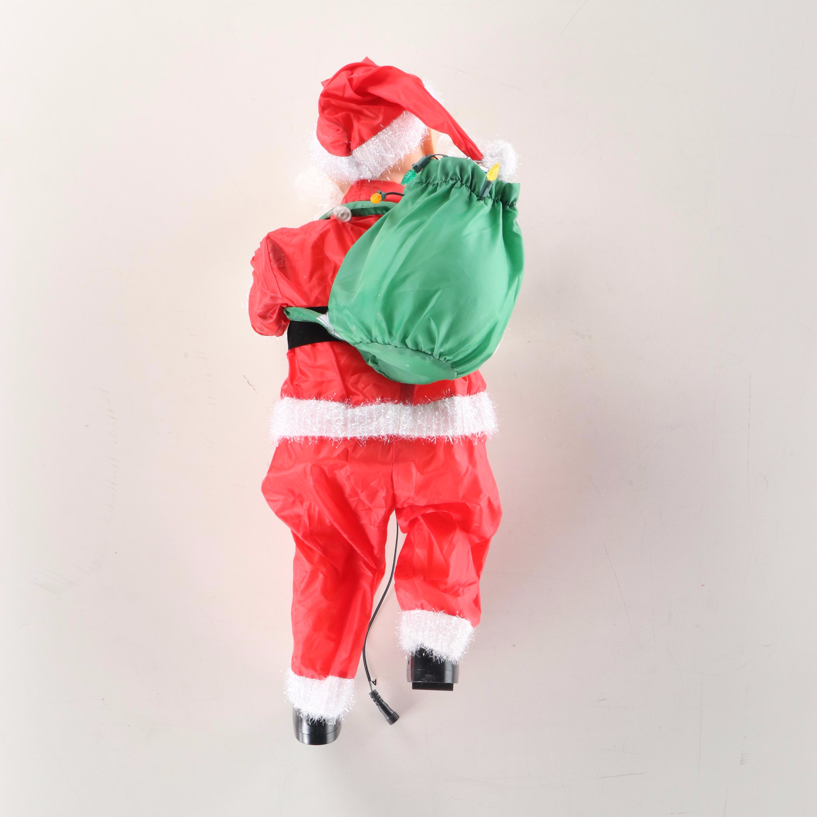 St. Nick's Choice Christmas Tree Skirts with Mr. Christmas Climbing Santa