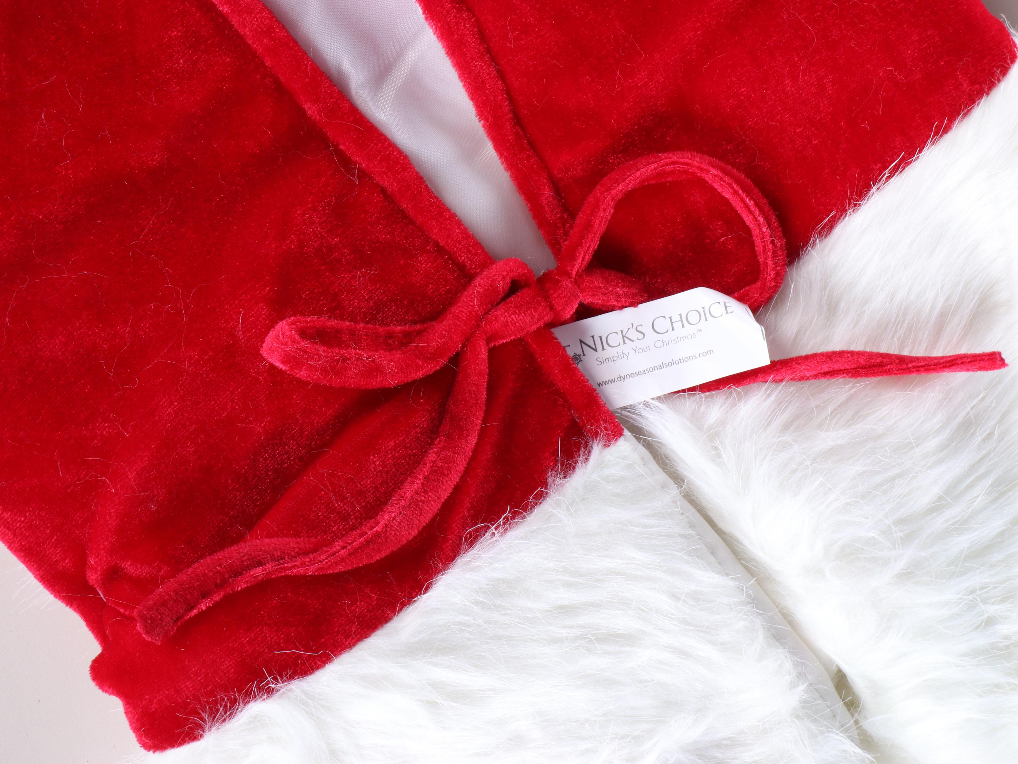 St. Nick's Choice Christmas Tree Skirts with Mr. Christmas Climbing Santa