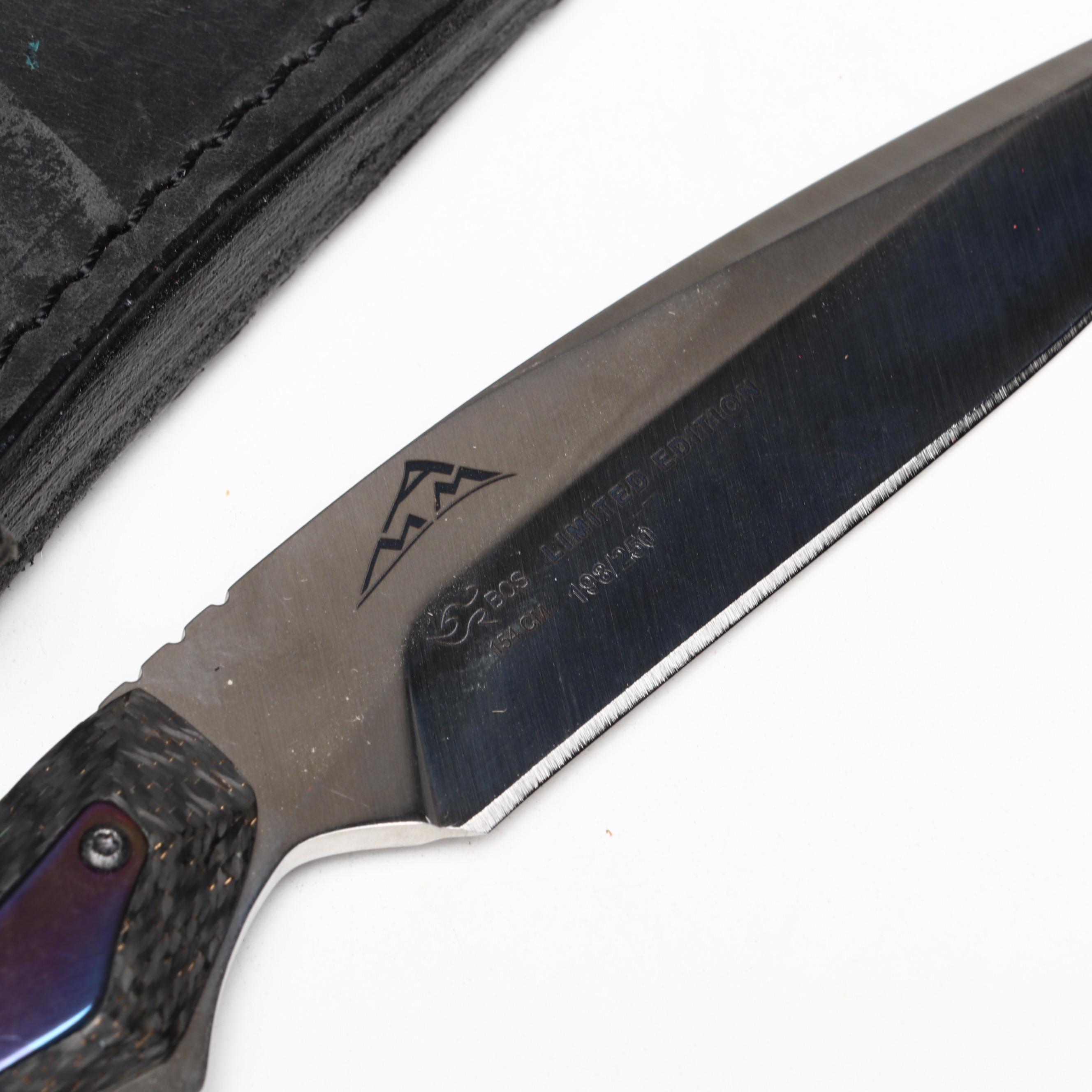 Buck Legacy Collection "Verge" Limited Edition Fixed Blade Knife in Scabbard