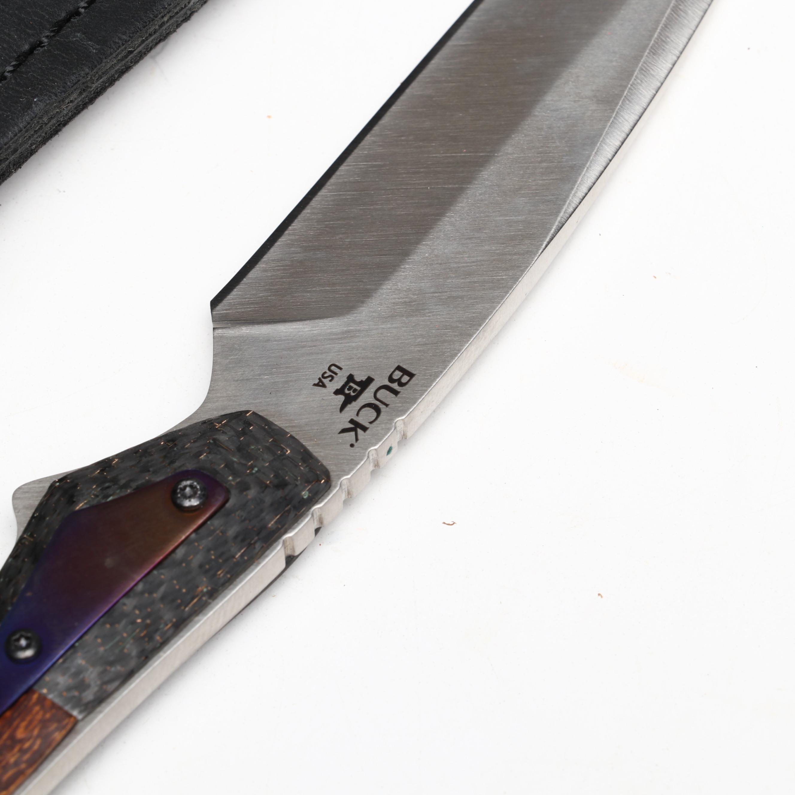 Buck Legacy Collection "Verge" Limited Edition Fixed Blade Knife in Scabbard