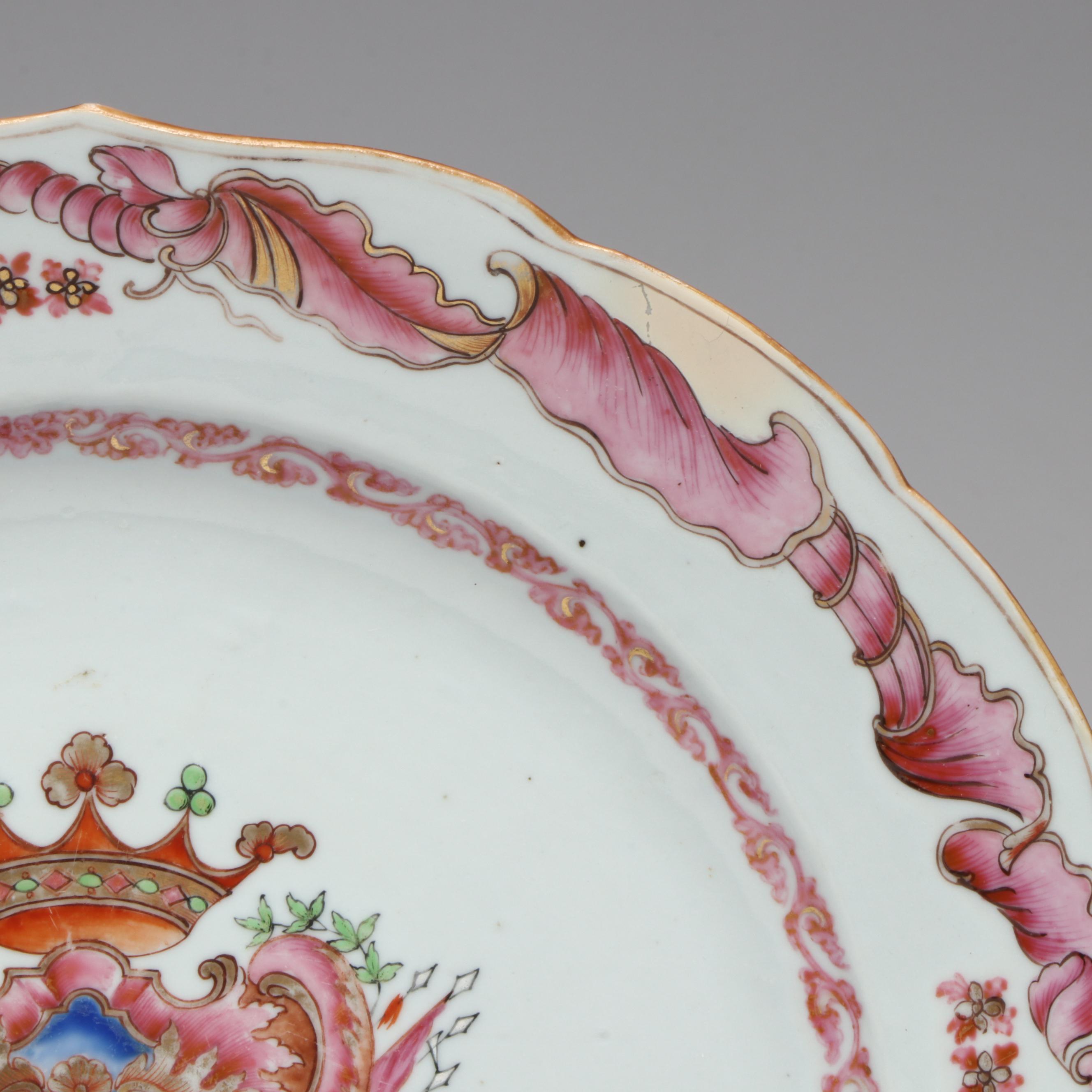 Chinese Export Porcelain Armorial Plates
