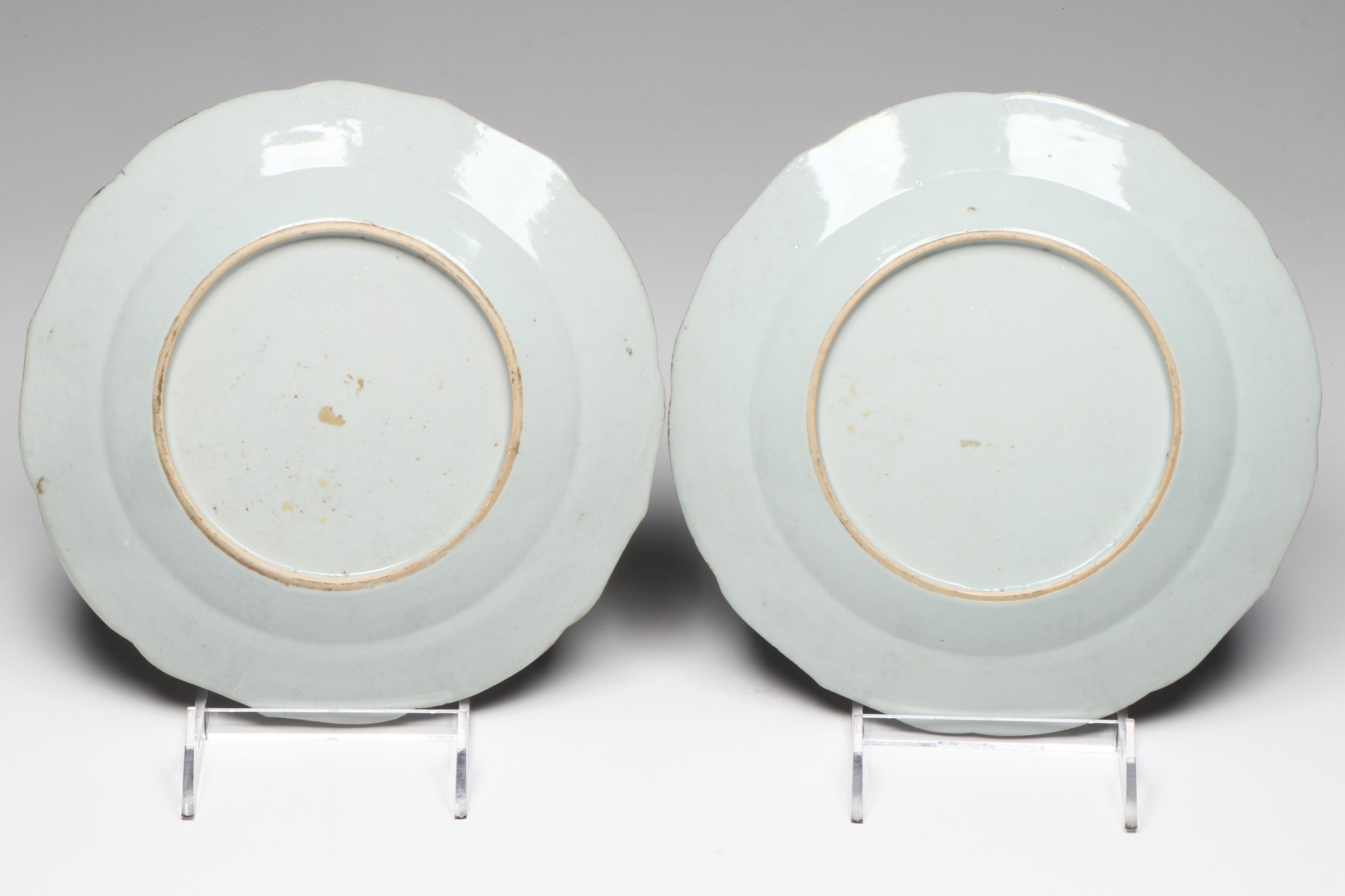 Chinese Export Porcelain Armorial Plates