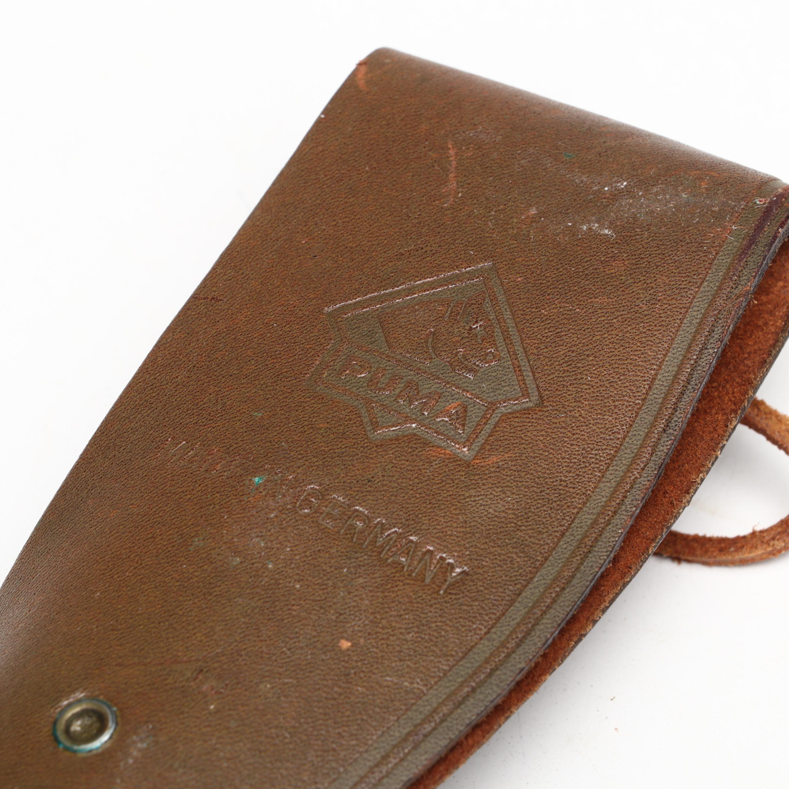 Puma "White Hunter" Stainless and Antler Handled Knife in Scabbard