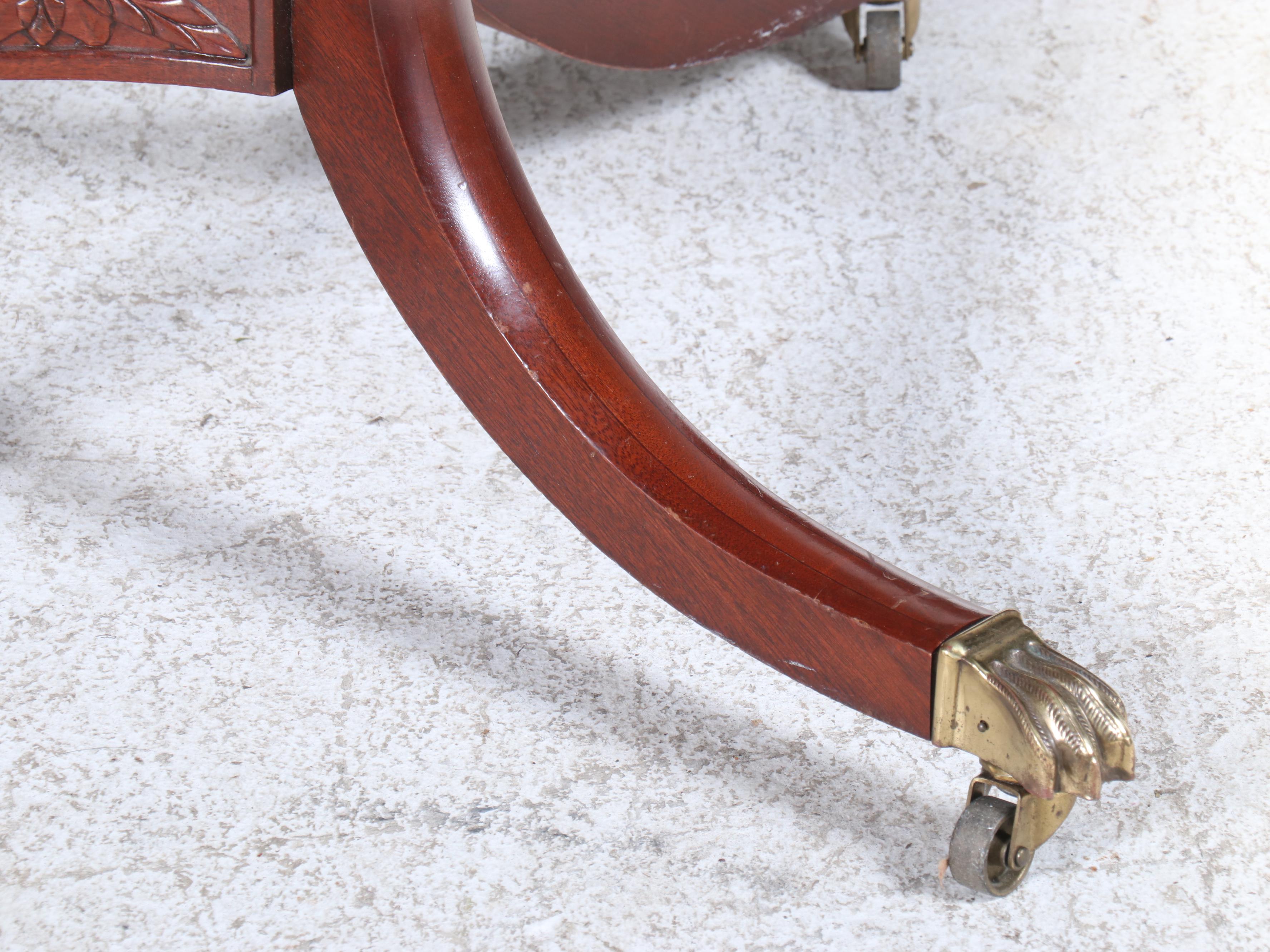 Baker Furniture Historic Charleston Reproductions Double-Pedestal Dining Table