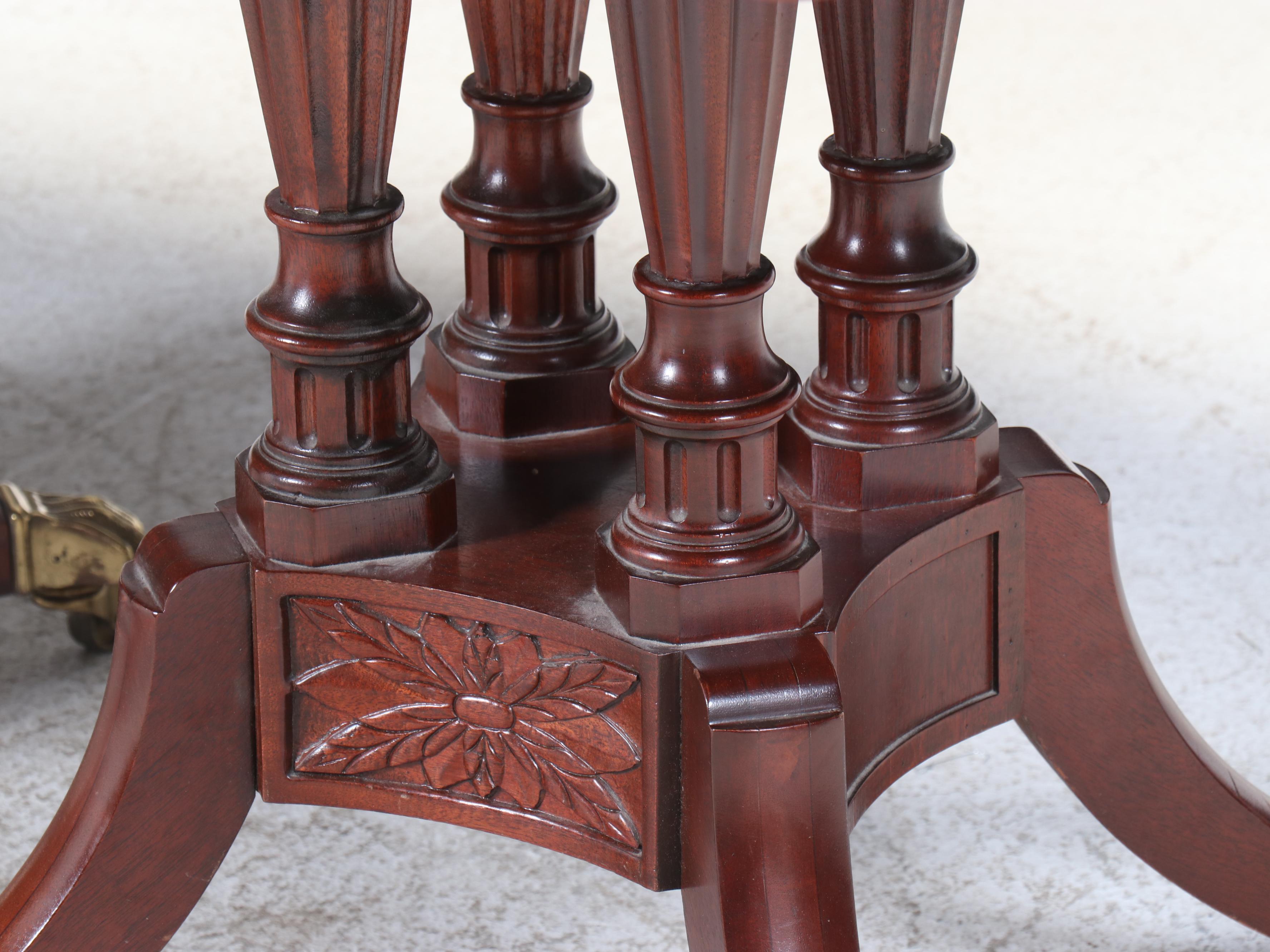 Baker Furniture Historic Charleston Reproductions Double-Pedestal Dining Table