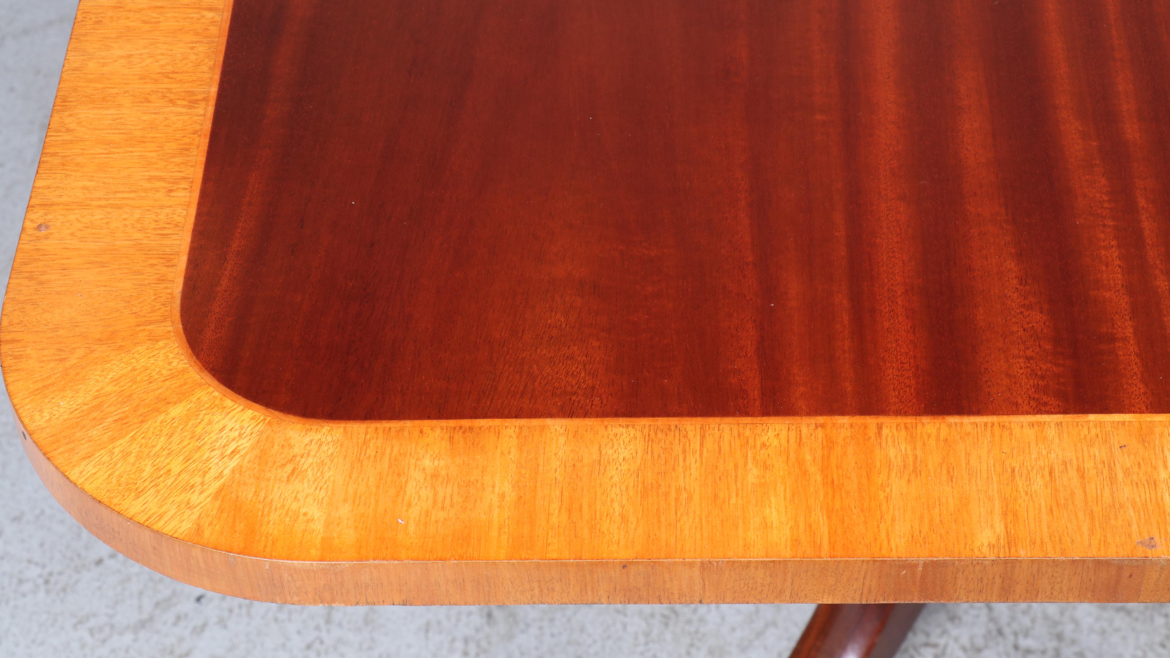 Baker Furniture Historic Charleston Reproductions Double-Pedestal Dining Table