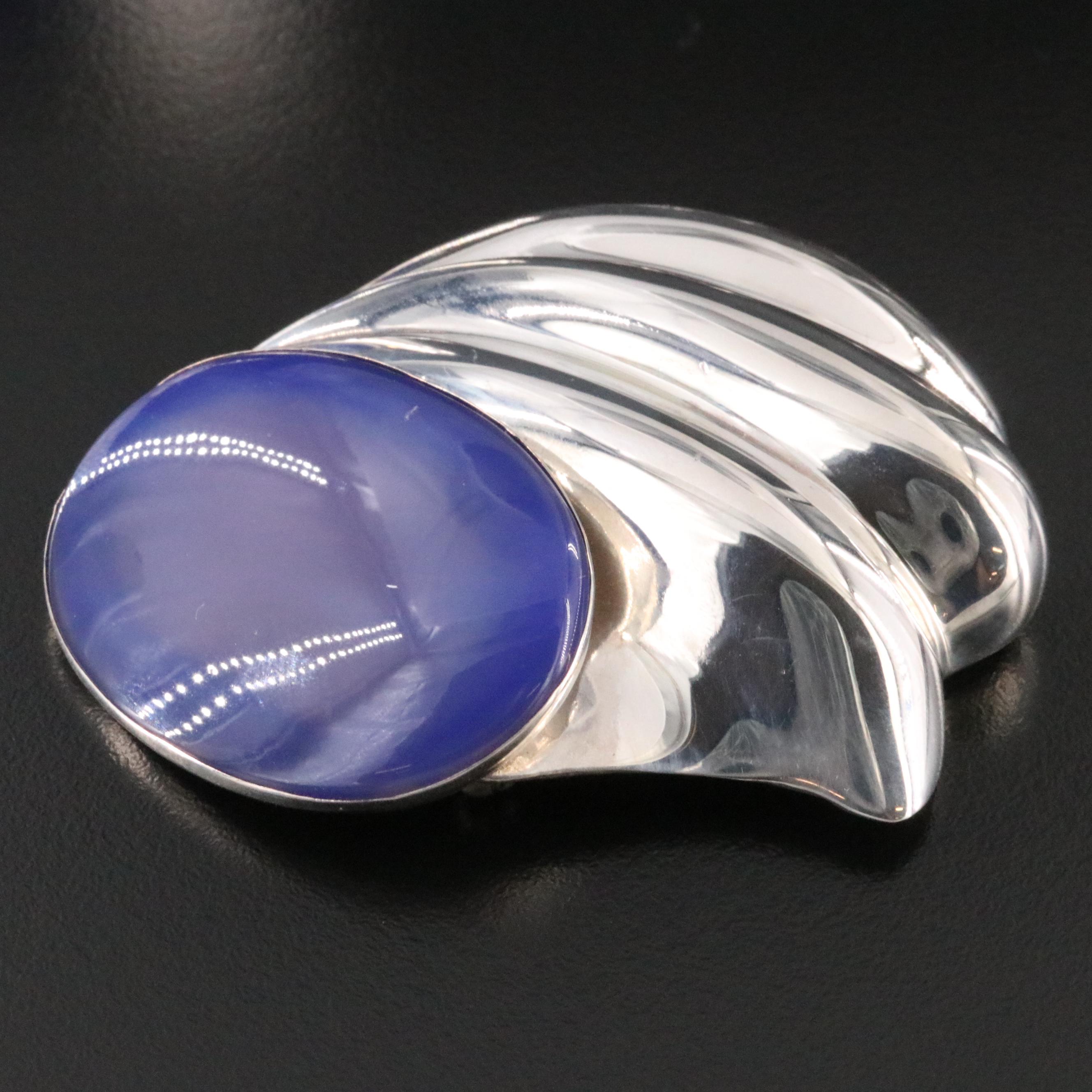 Tulla Booth Sterling Chalcedony Jewelry Set