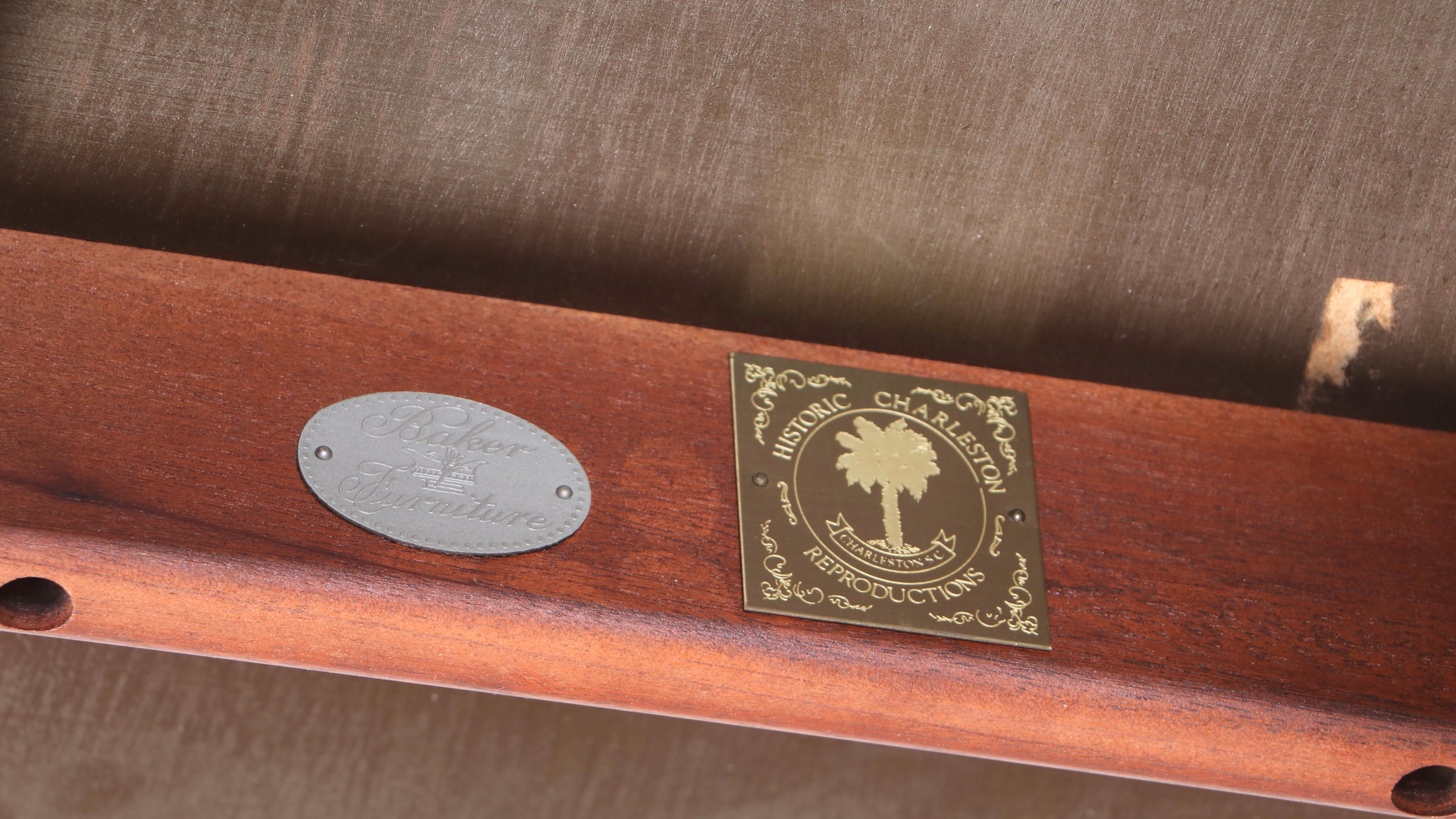 Baker Furniture Historic Charleston Reproductions Double-Pedestal Dining Table