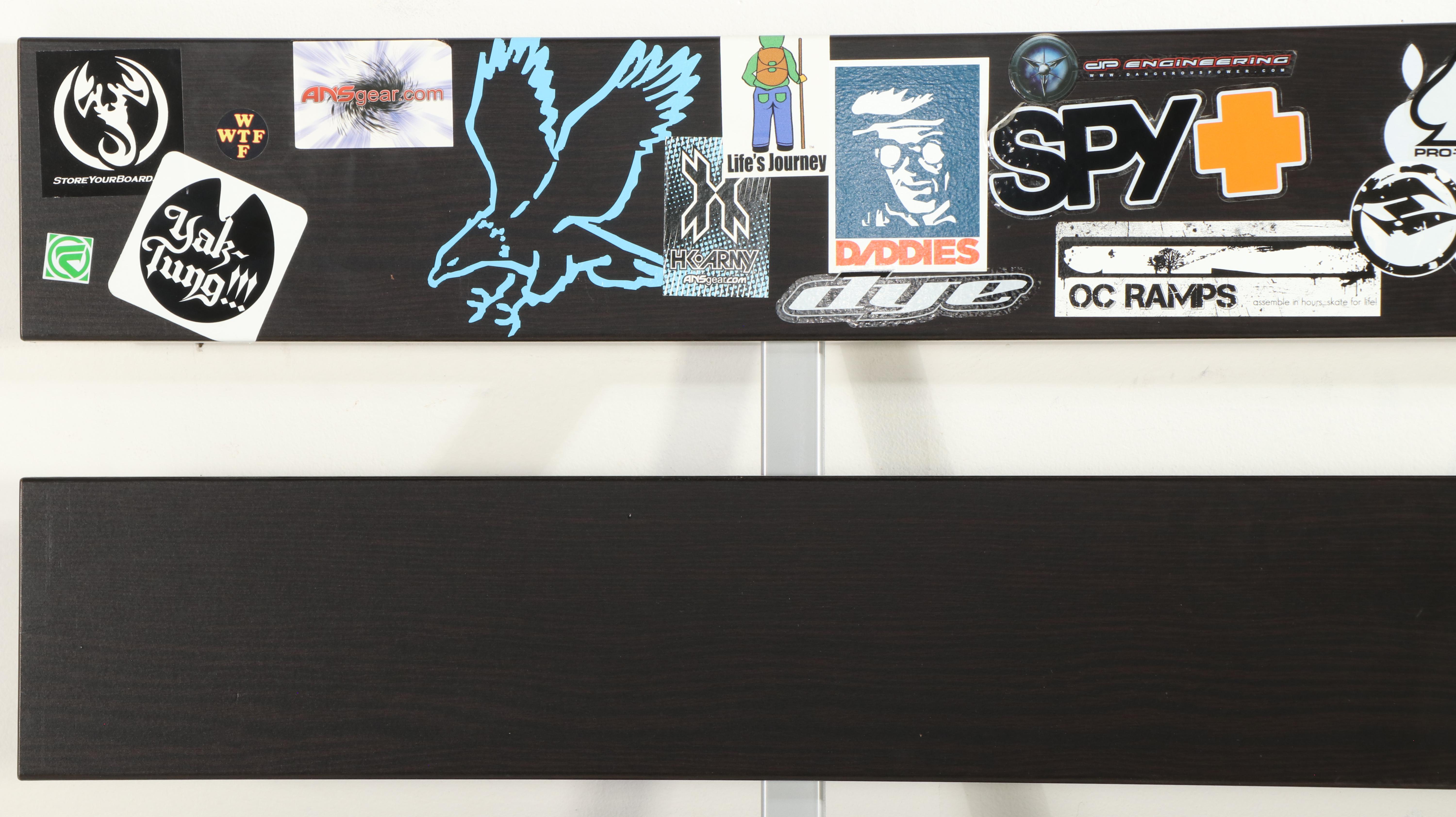 Contemporary Ebonized Wood Queen Sized Bed Frame