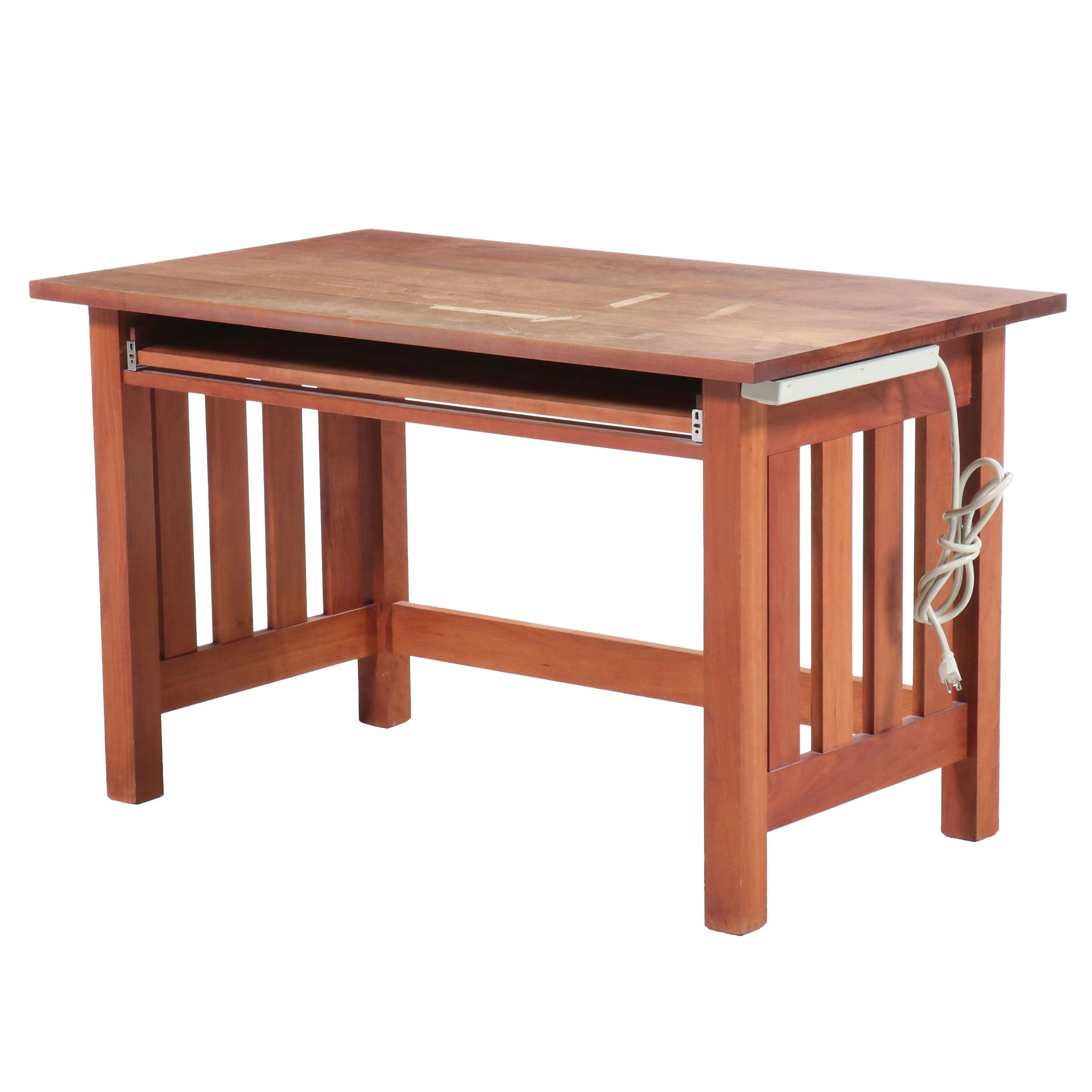 Contemporary Shaker Style Wood Computer Desk