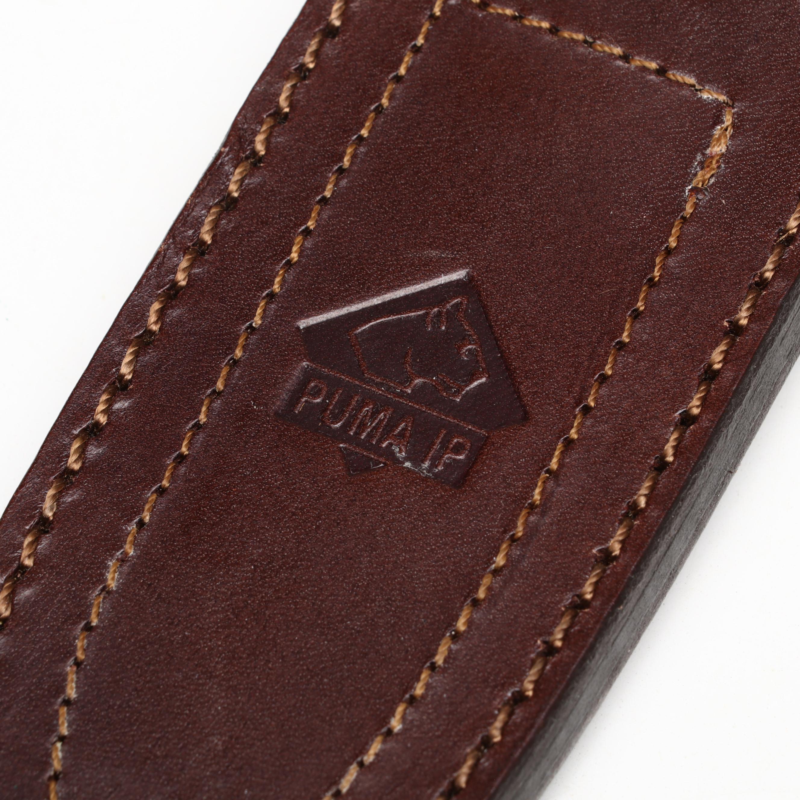 Puma "Hunter" Stainless Steel and Leather Handled Fixed Blade Knife in Scabbard