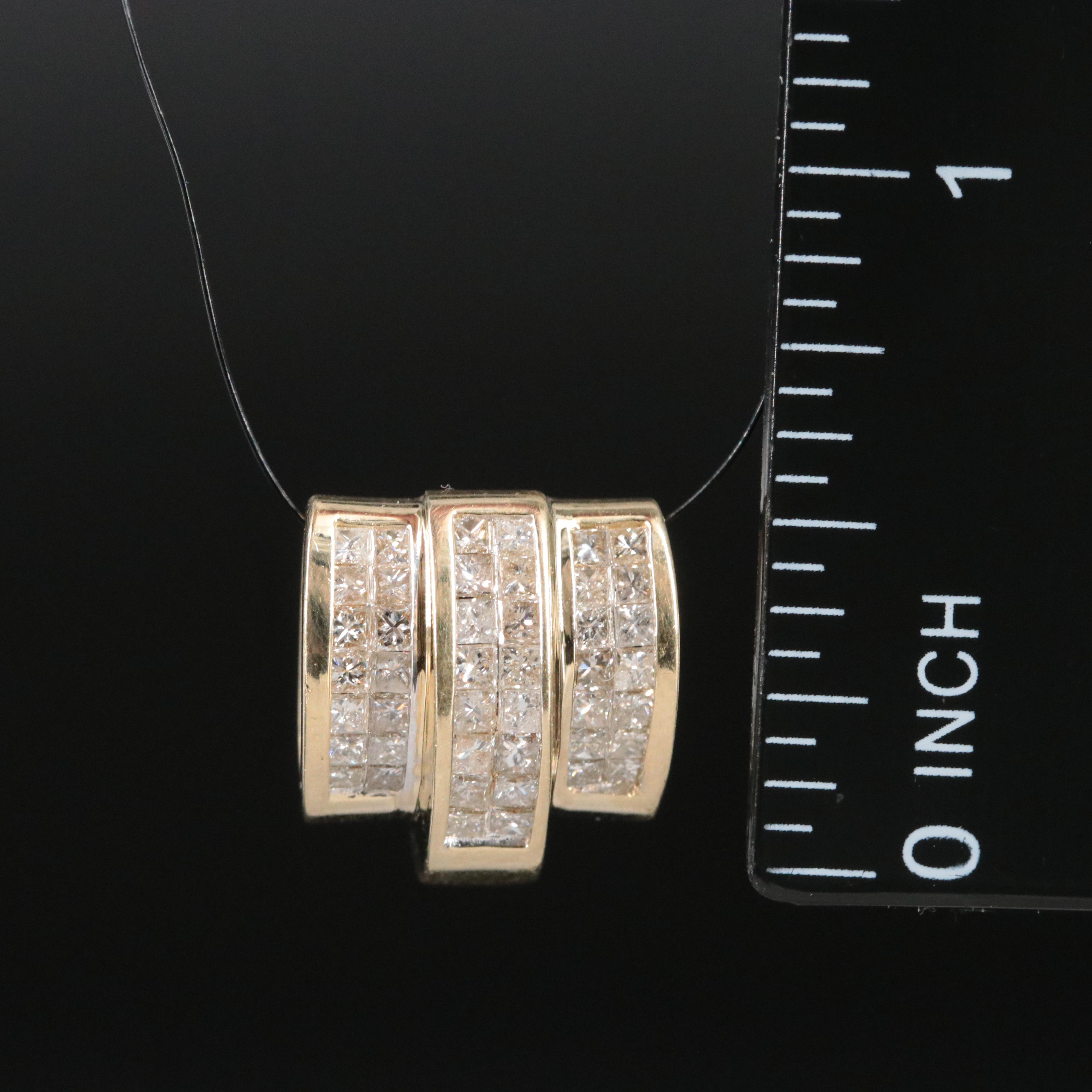 14K 1.49 CTW Diamond Enhancer Pendant