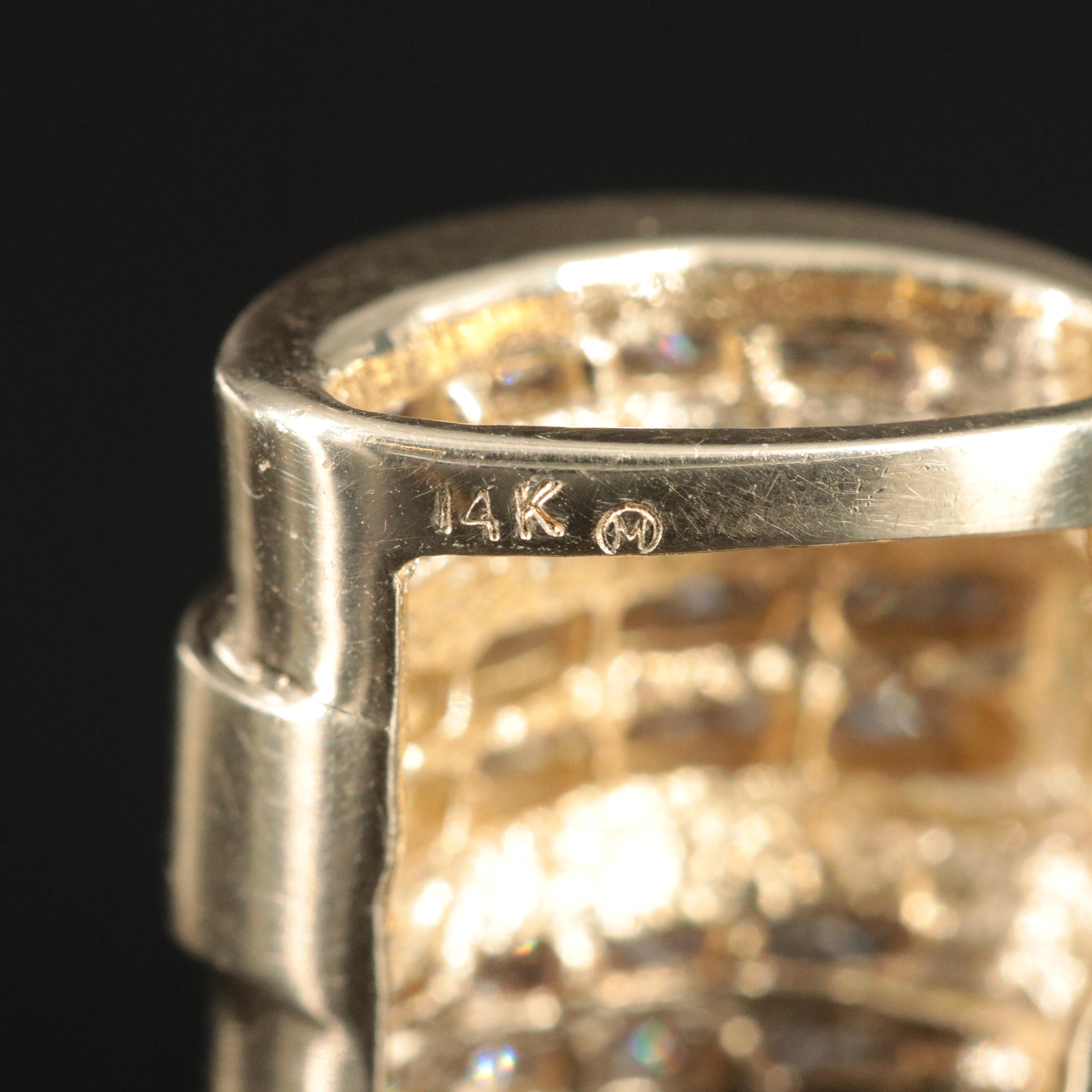 14K 1.49 CTW Diamond Enhancer Pendant