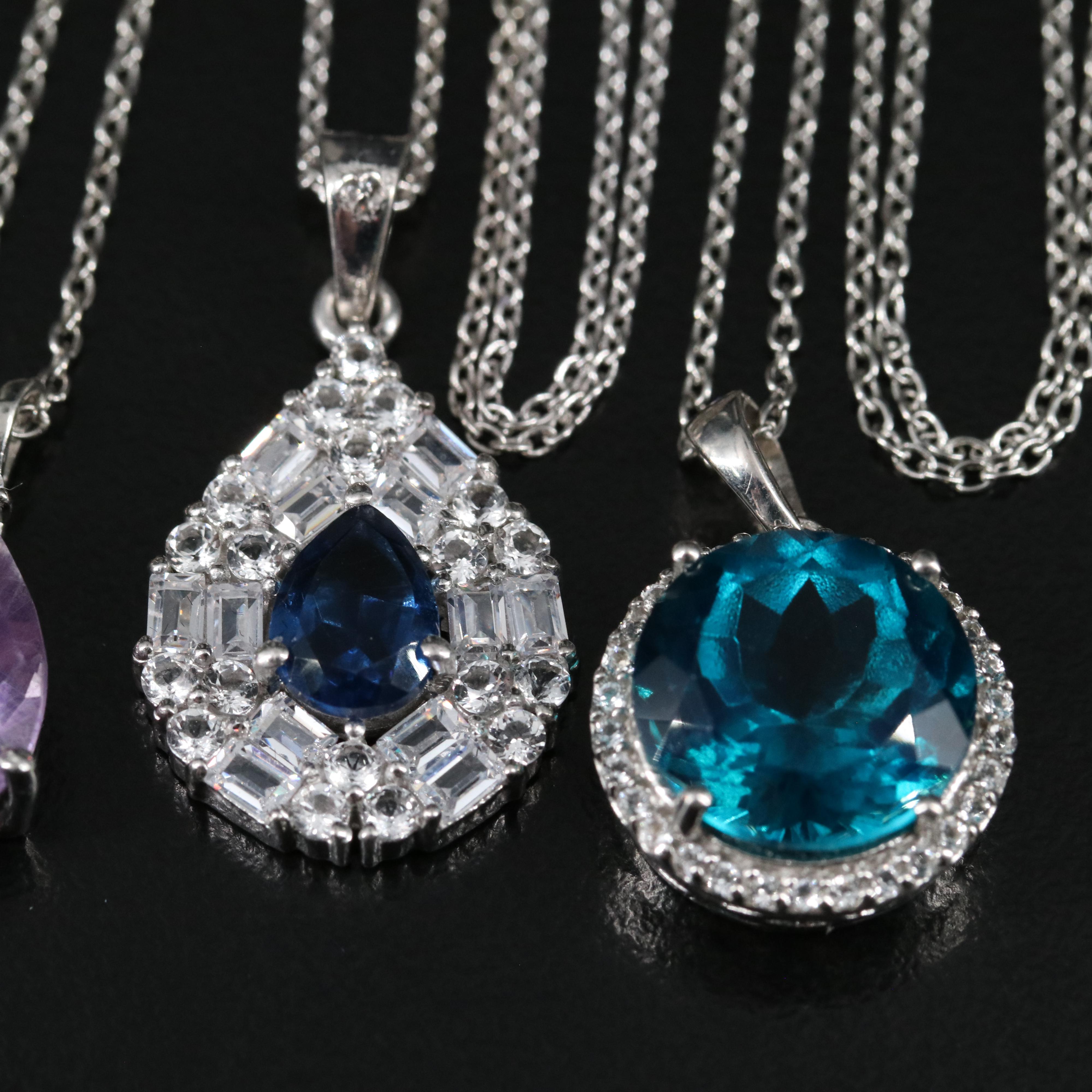 14 Assorted Sterling Silver Rings, Necklaces, and Earrings