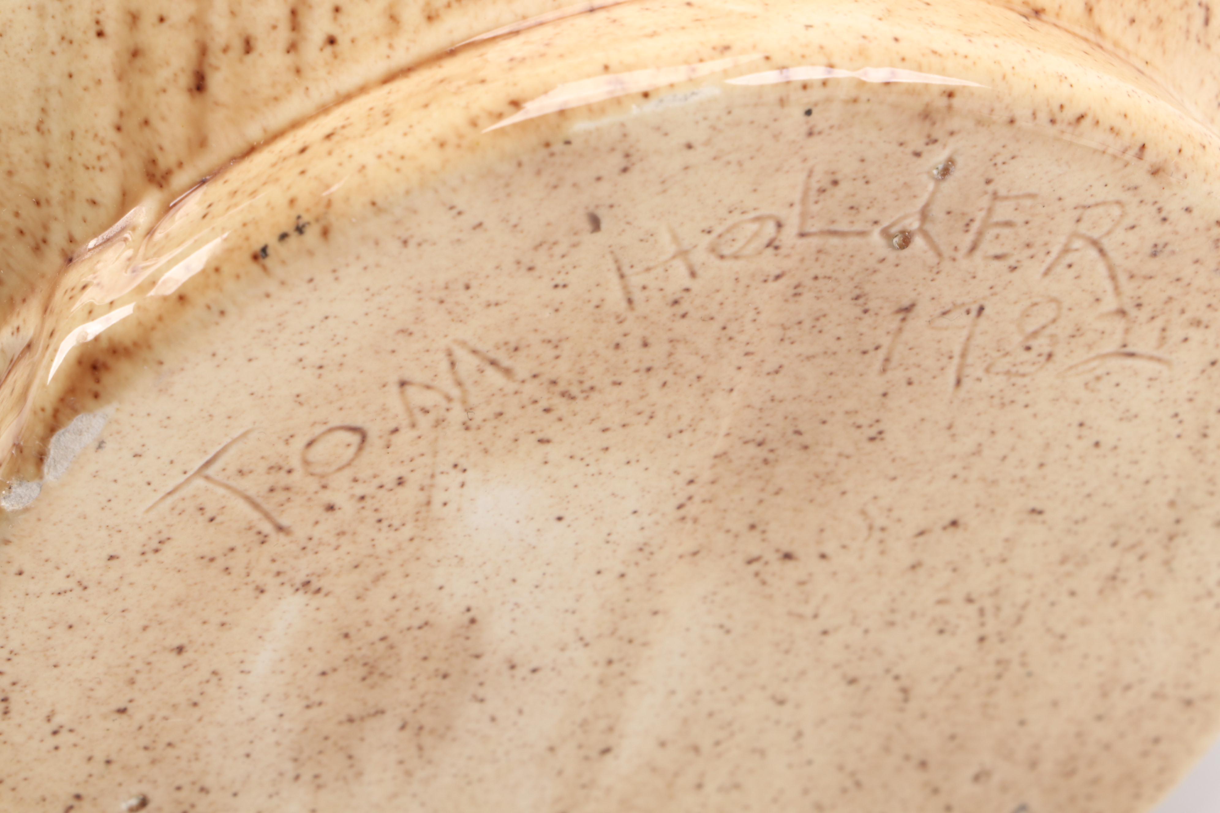 Tom Holder English Hunt Style Molded Pitcher, 1982