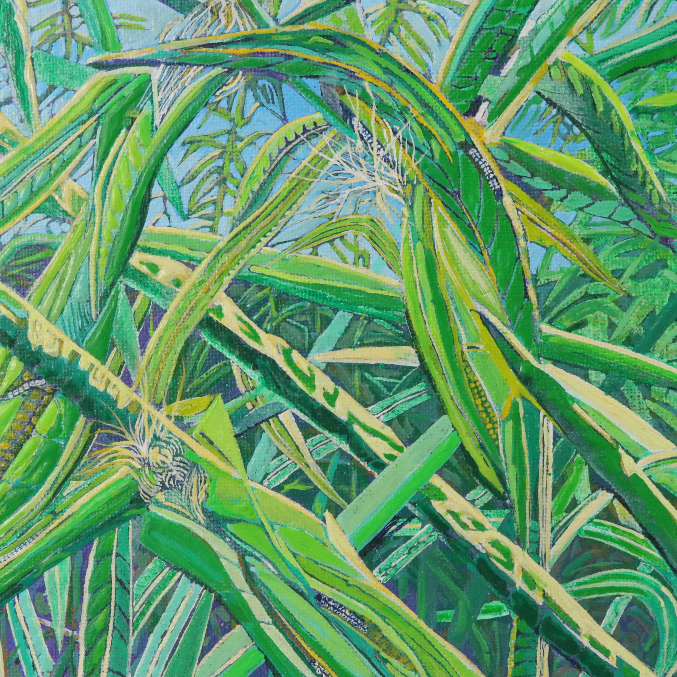 Andrew T. Mayer III Cornfield Diptych Acrylic Painting, Mid–Late 20th Century