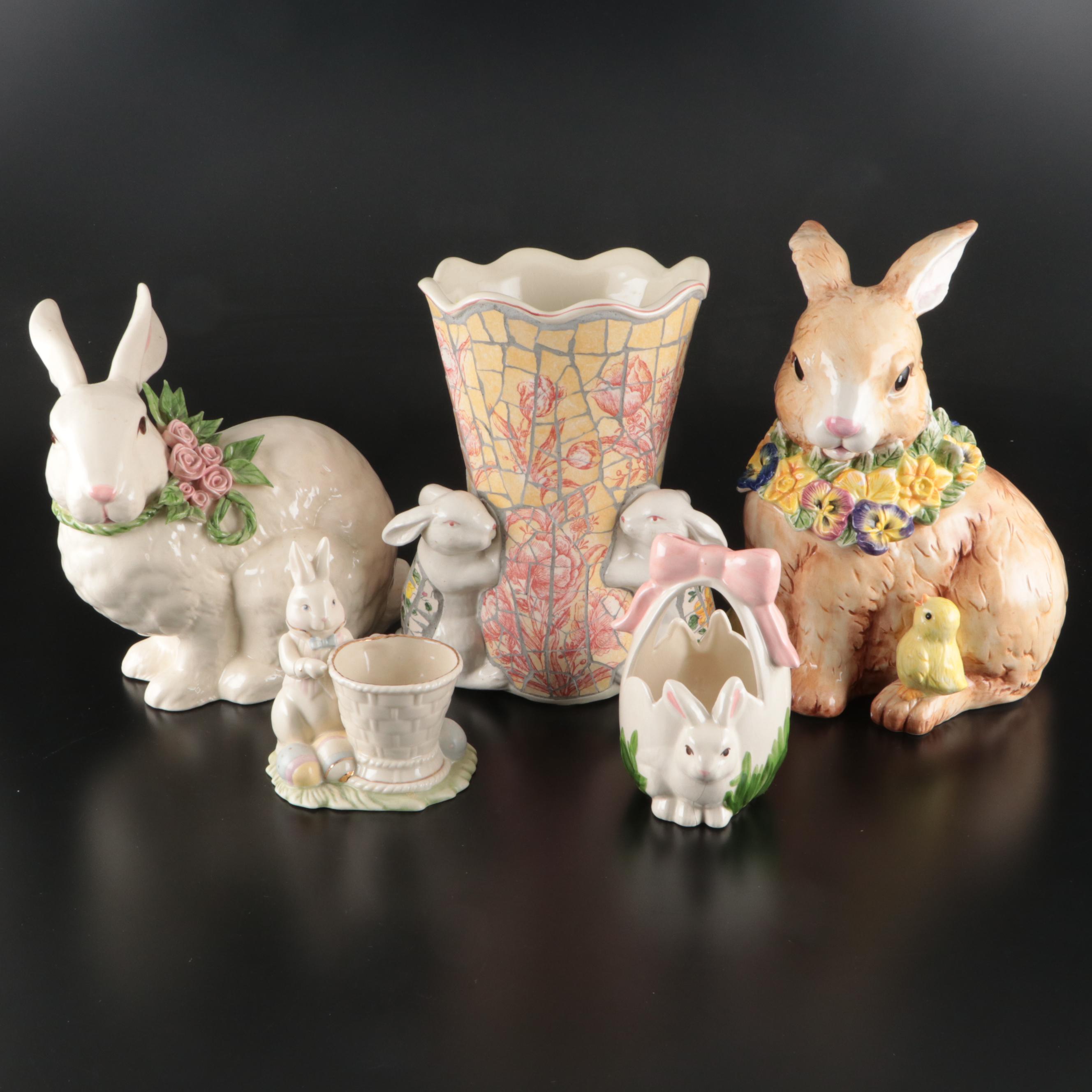 Lenox Porcelain Rabbit, Harry and David Cookie Jar and More Table Décor