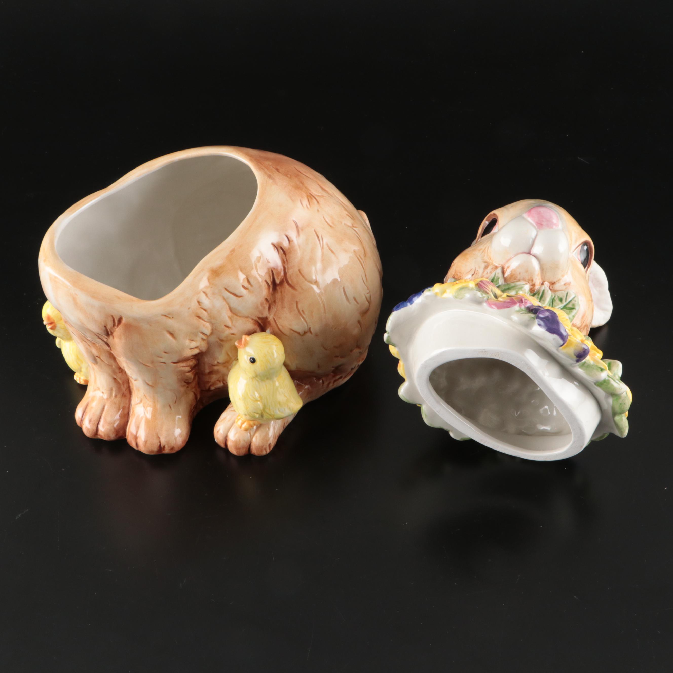 Lenox Porcelain Rabbit, Harry and David Cookie Jar and More Table Décor