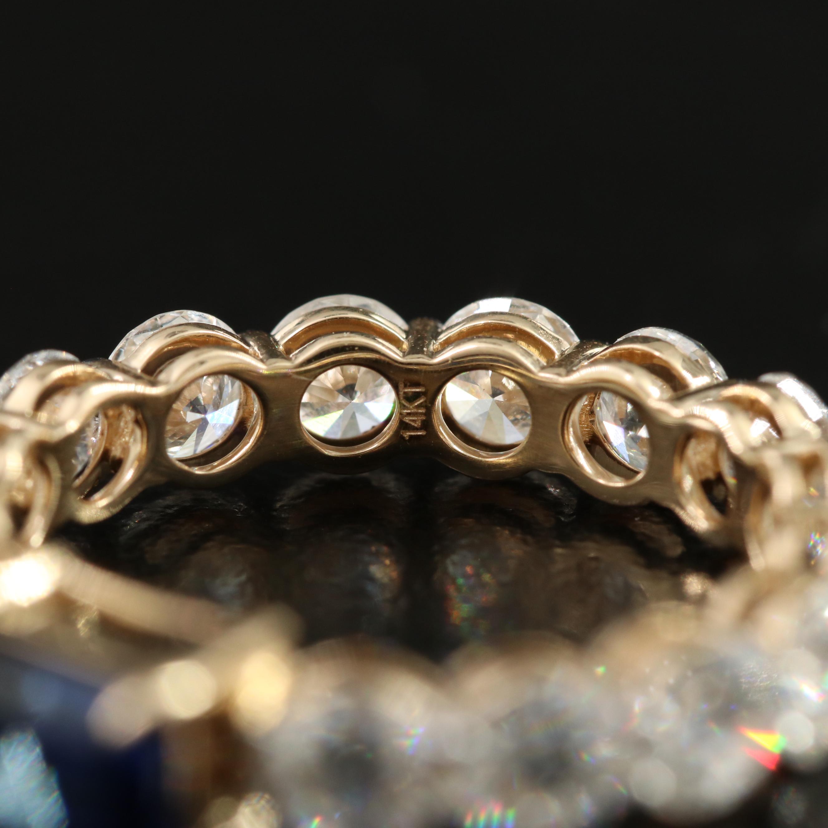 14K 1.24 CT Sapphire and 3.65 CTW Lab Grown Diamond Ring