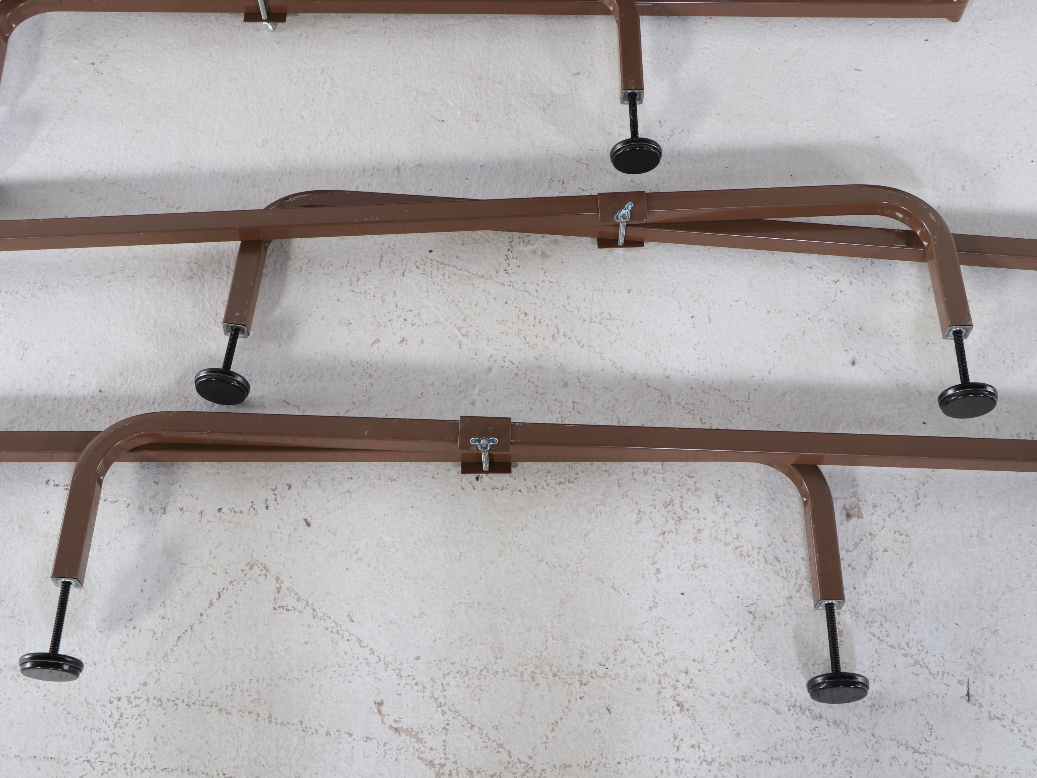 Renaissance Revival Style Flame Mahogany and Elm Queen Size Bed Frame