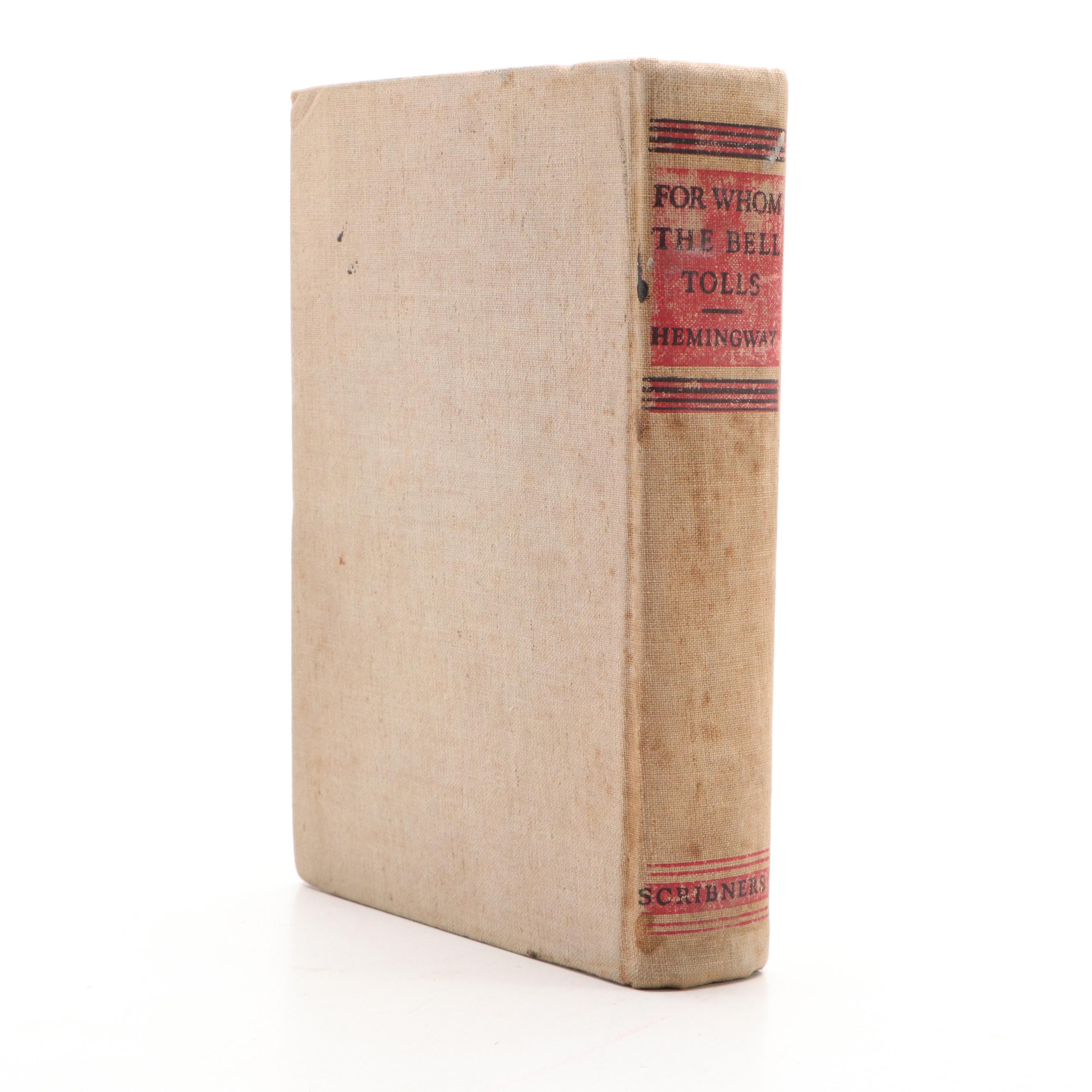 First Printing "For Whom the Bell Tolls" by Ernest Hemingway, 1940