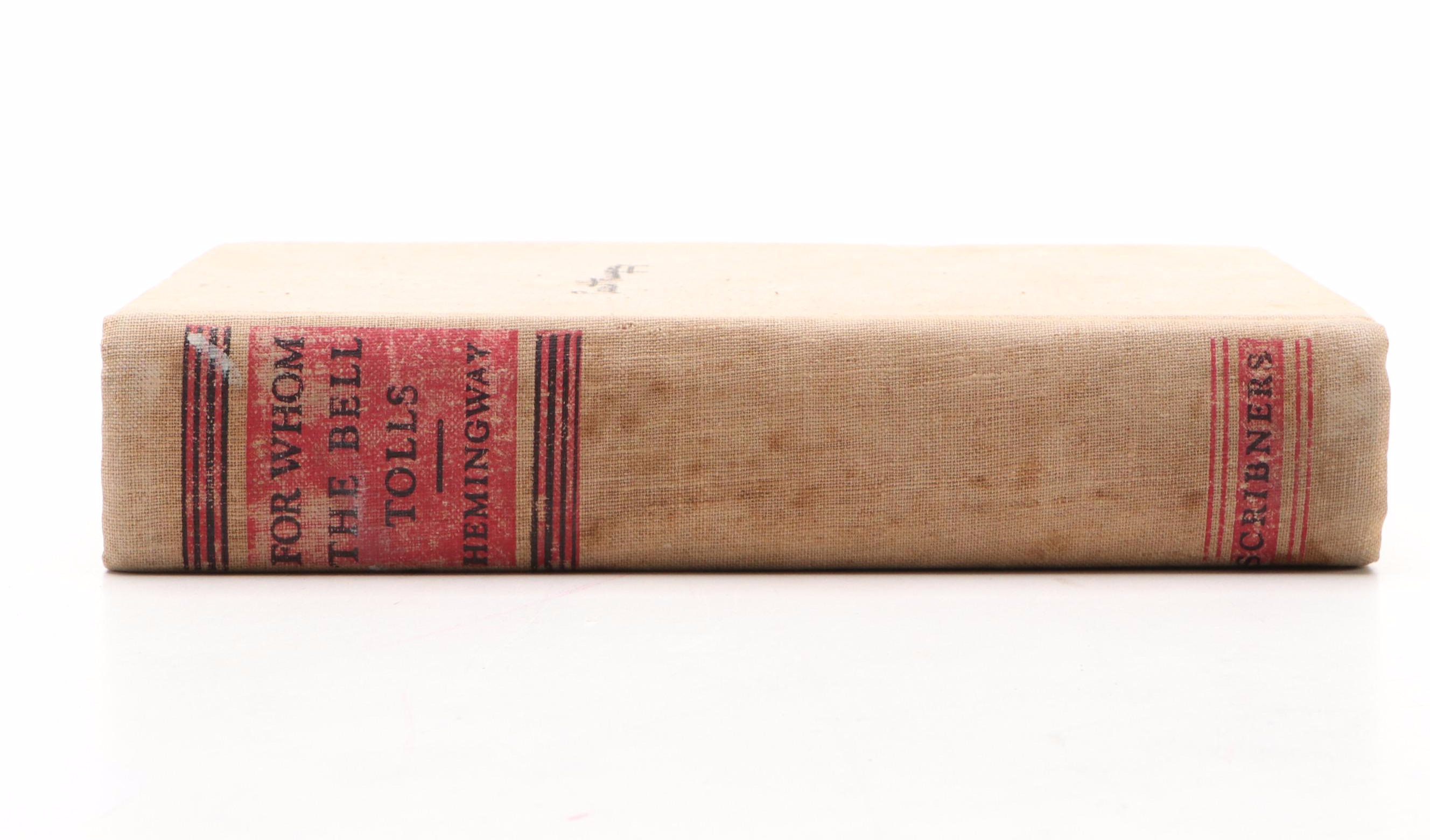 First Printing "For Whom the Bell Tolls" by Ernest Hemingway, 1940