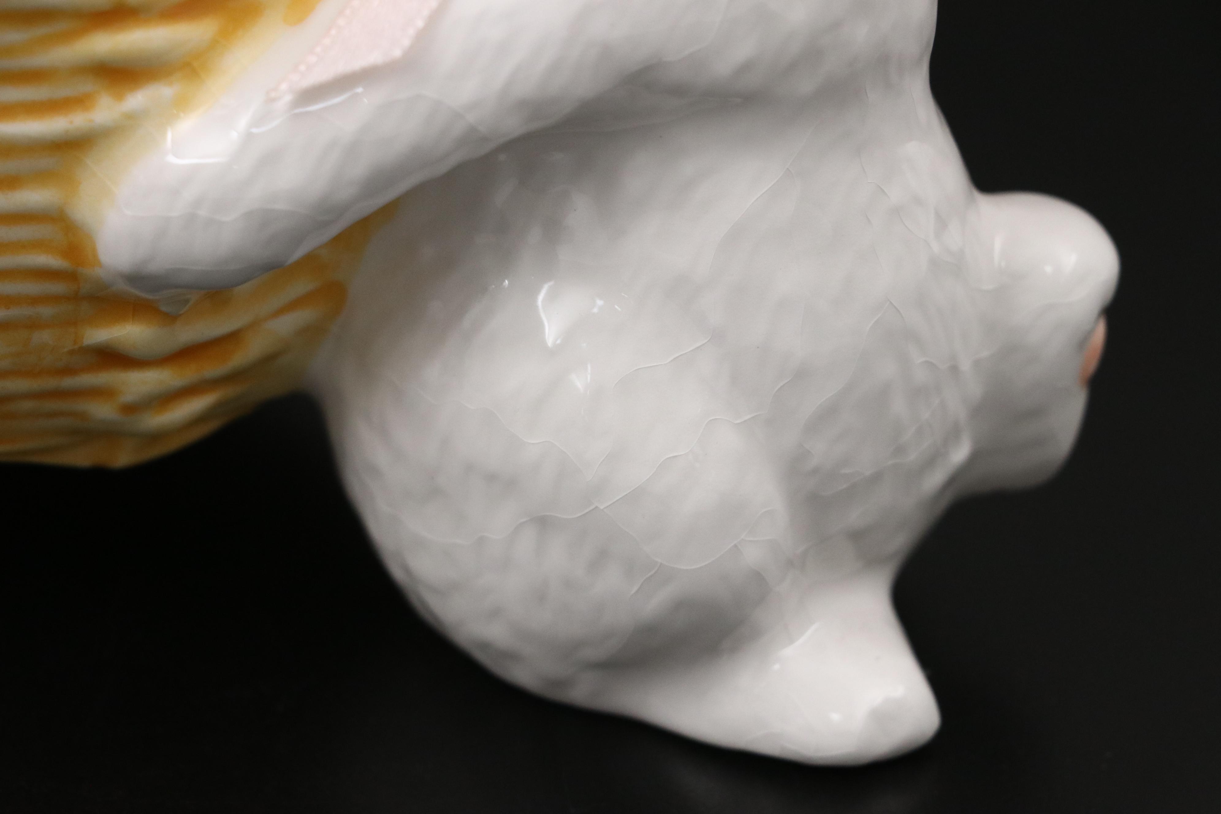 Lillian Vernon and Other Ceramic Rabbit Serveware and Figurines