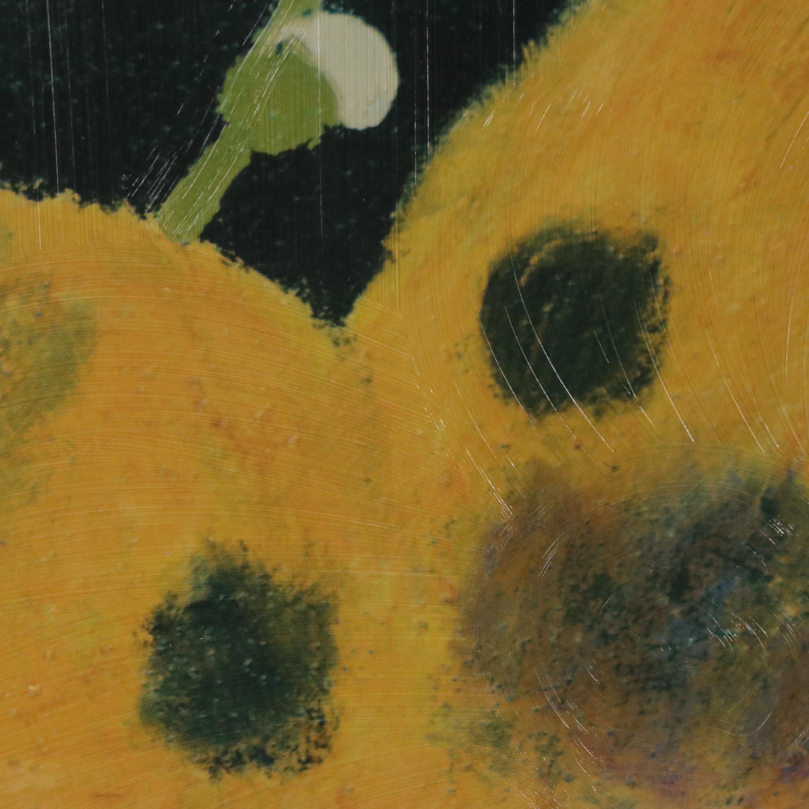 Embellished Offset Lithograph "Poppies," Late 20th / 21st Century