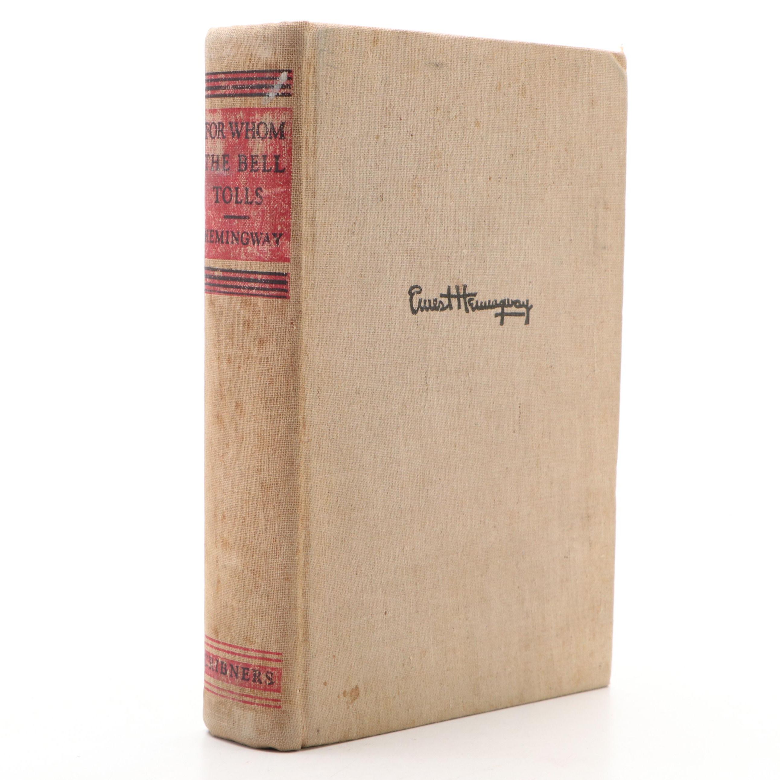 First Printing "For Whom the Bell Tolls" by Ernest Hemingway, 1940