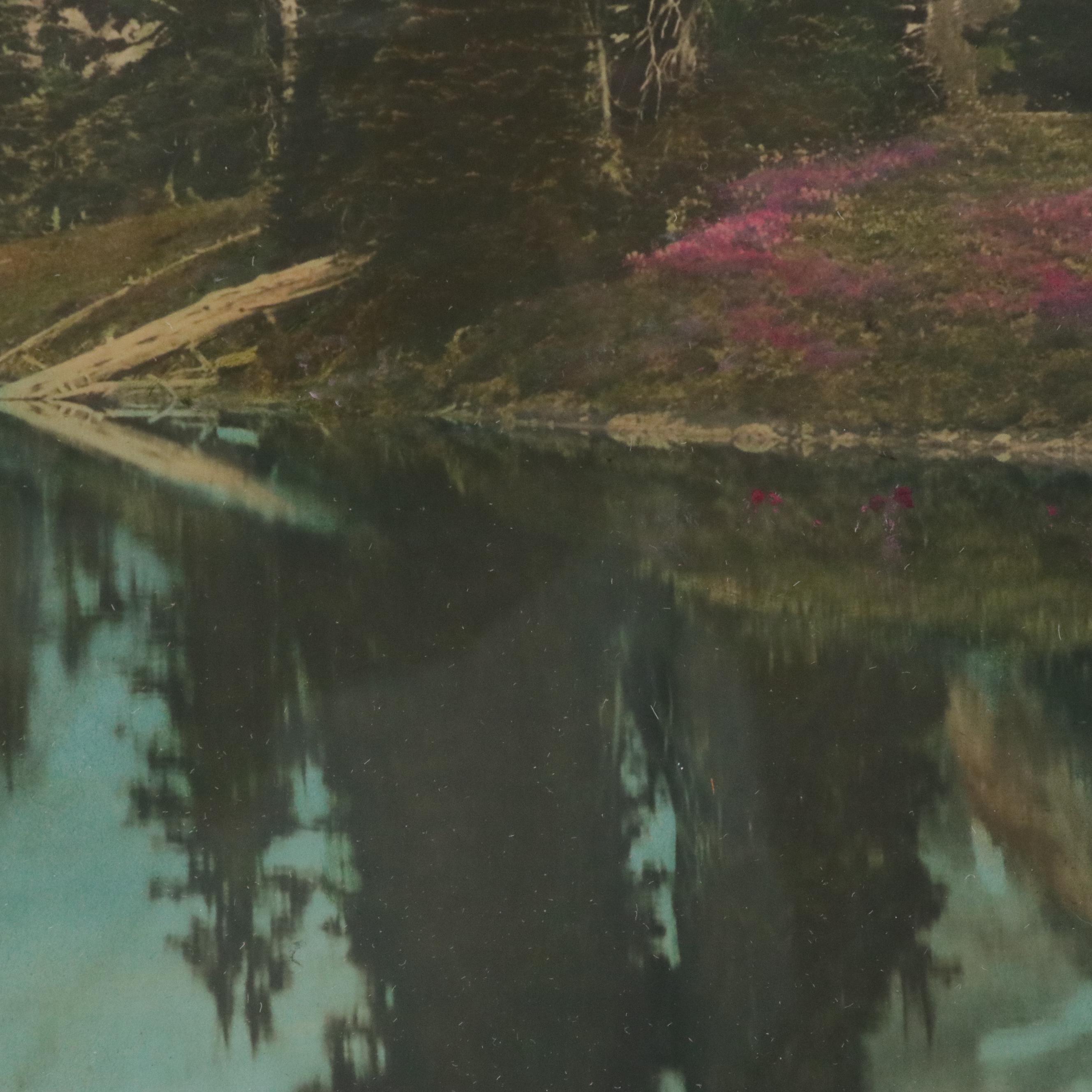 Asahel Curtis Hand-Colored Silver Print Landscape, Early 20th Century