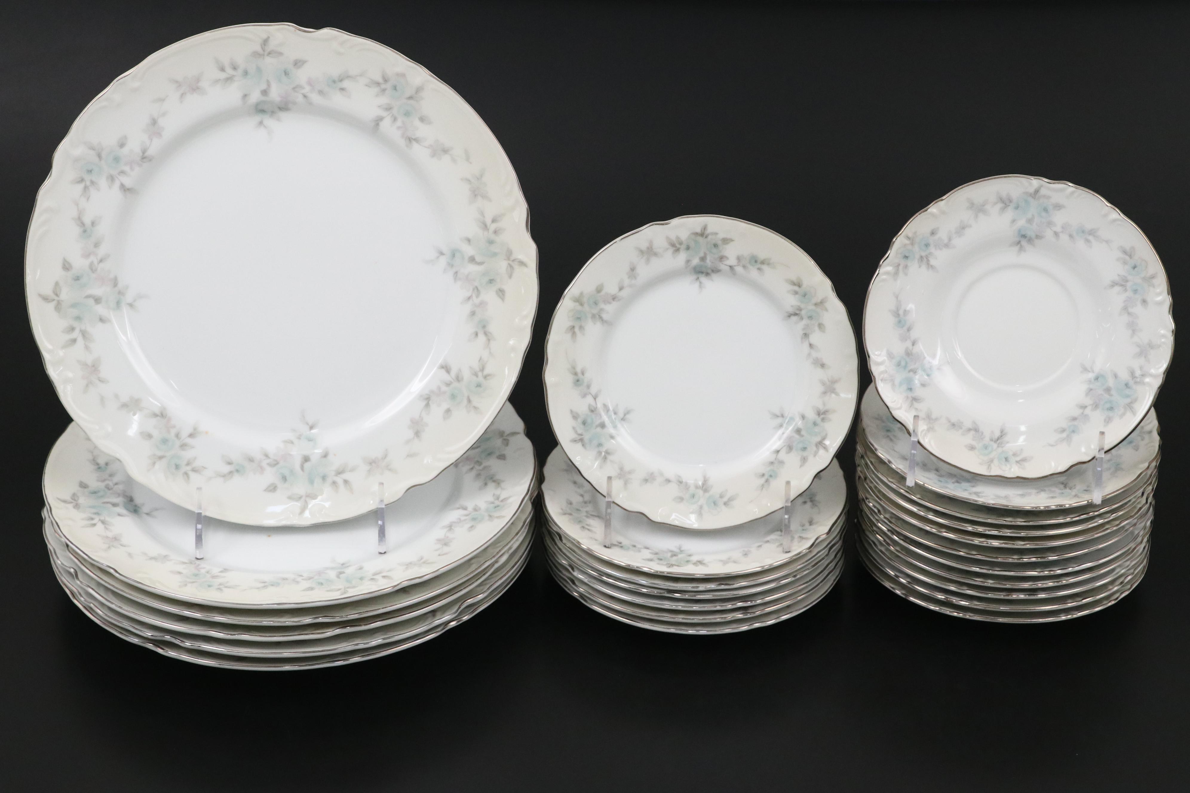 Mikasa "Barbizon" Porcelain Dinnerware and Serving Pieces, Mid to Late 20th C.