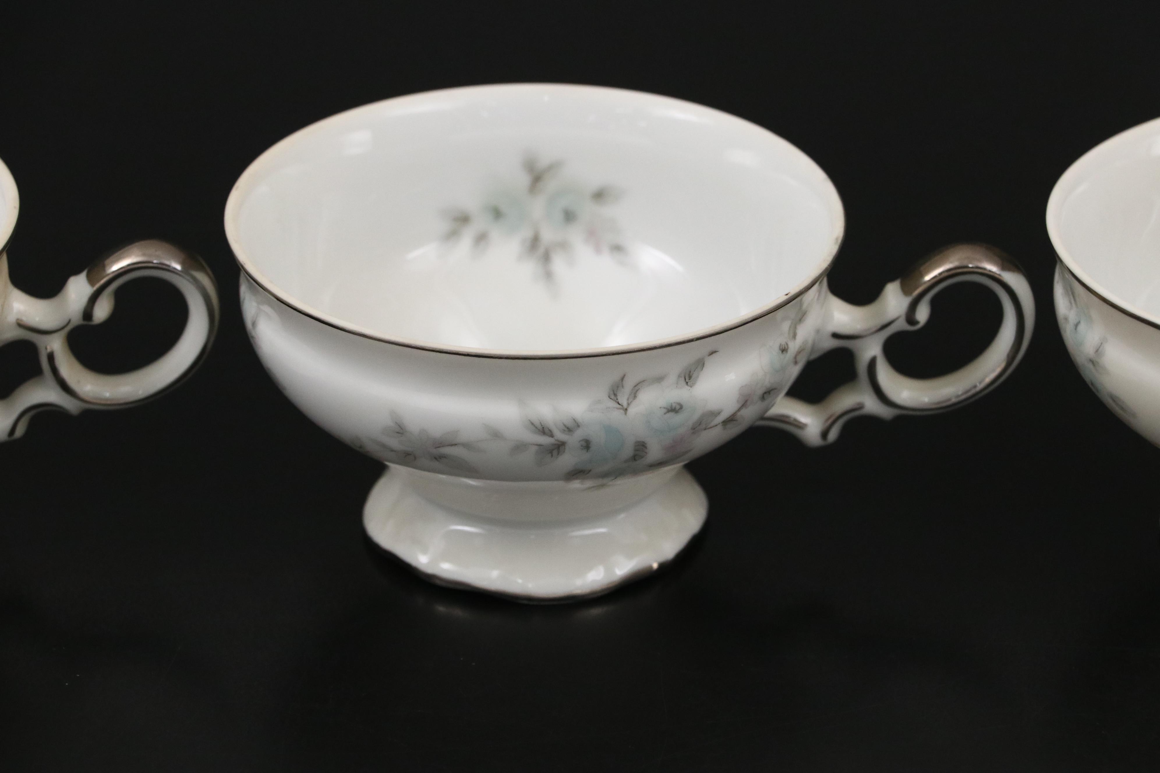 Mikasa "Barbizon" Porcelain Dinnerware and Serving Pieces, Mid to Late 20th C.