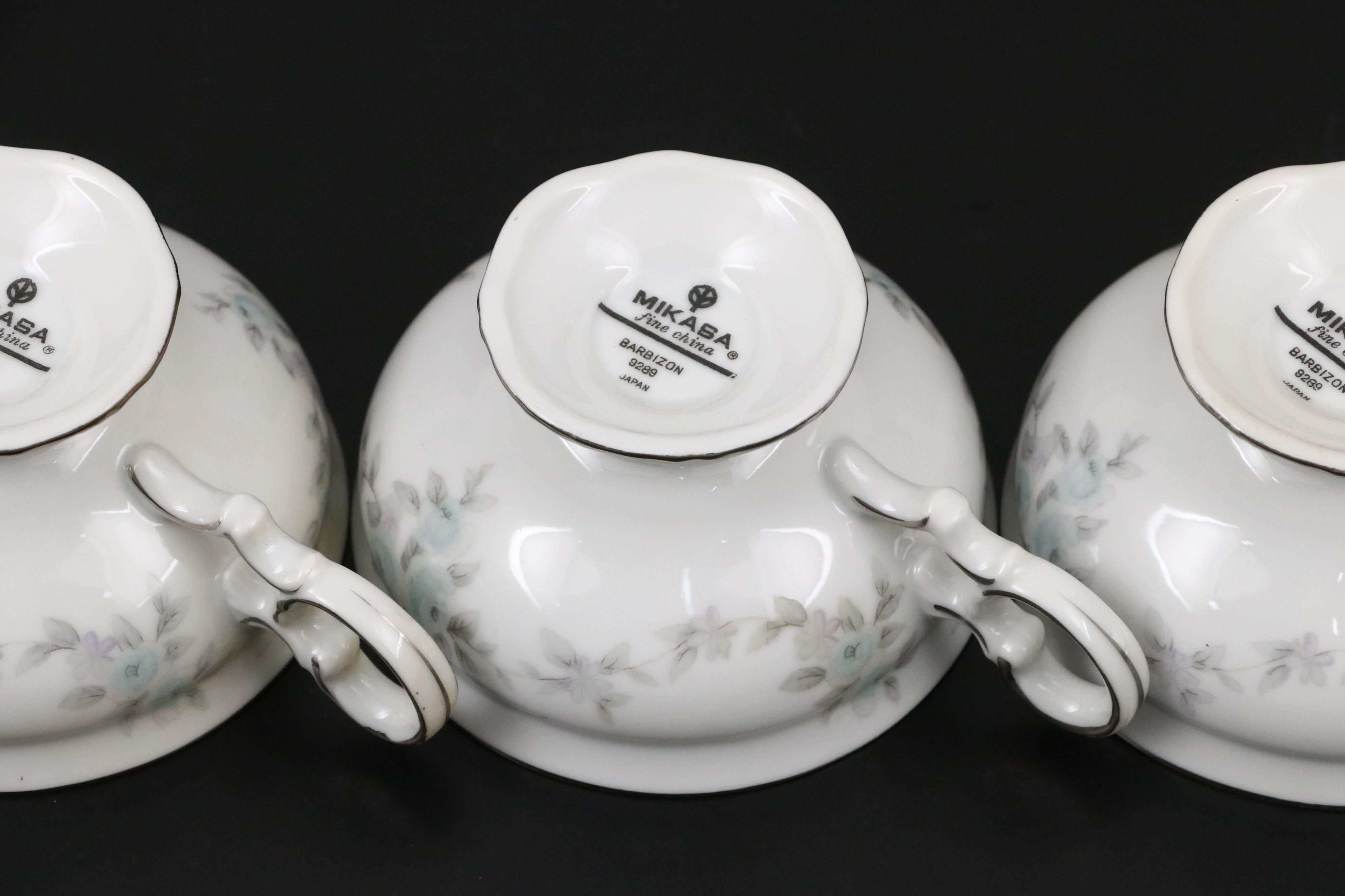 Mikasa "Barbizon" Porcelain Dinnerware and Serving Pieces, Mid to Late 20th C.