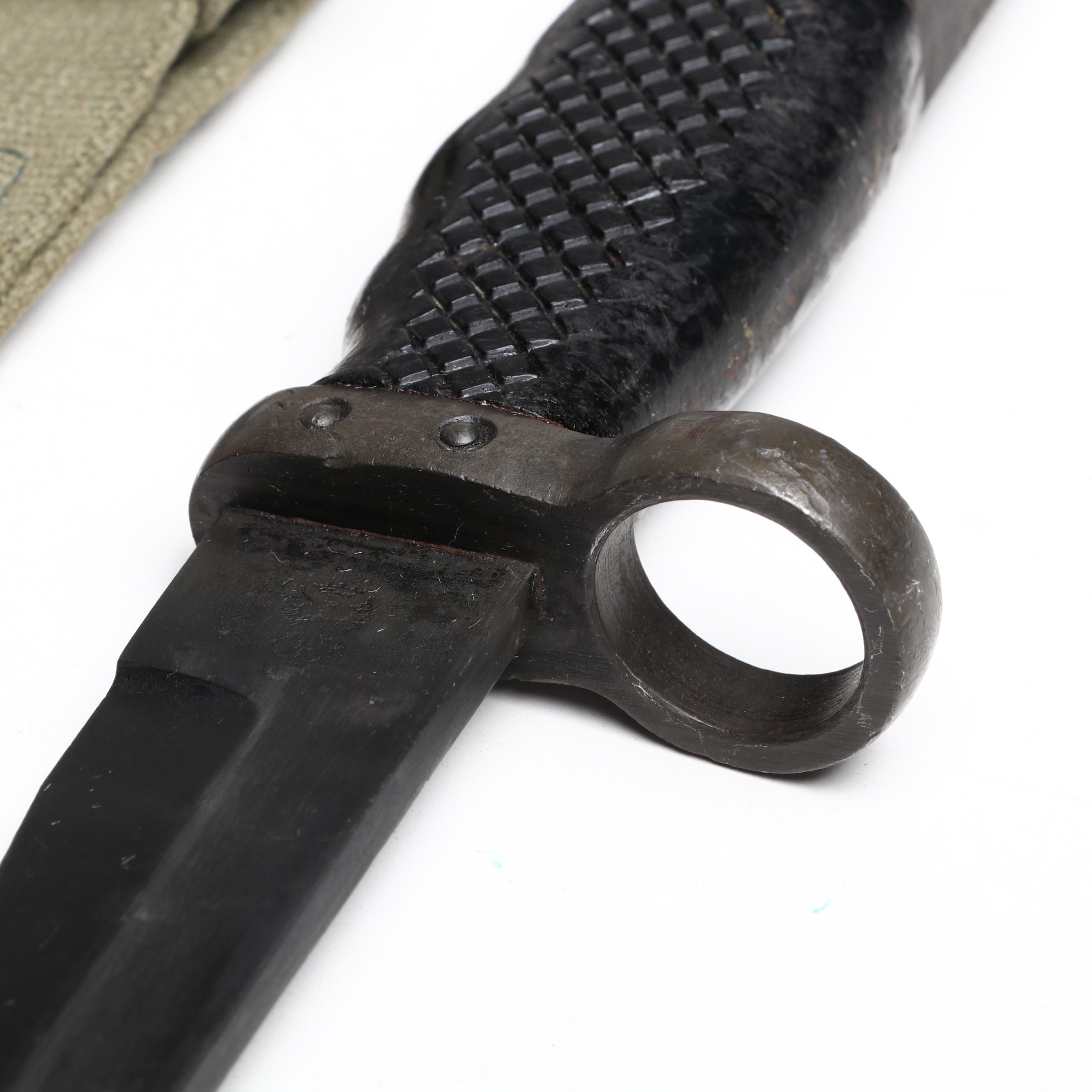 Spanish M1964 Rifle Bayonet in Scabbard, Mid-20th Century