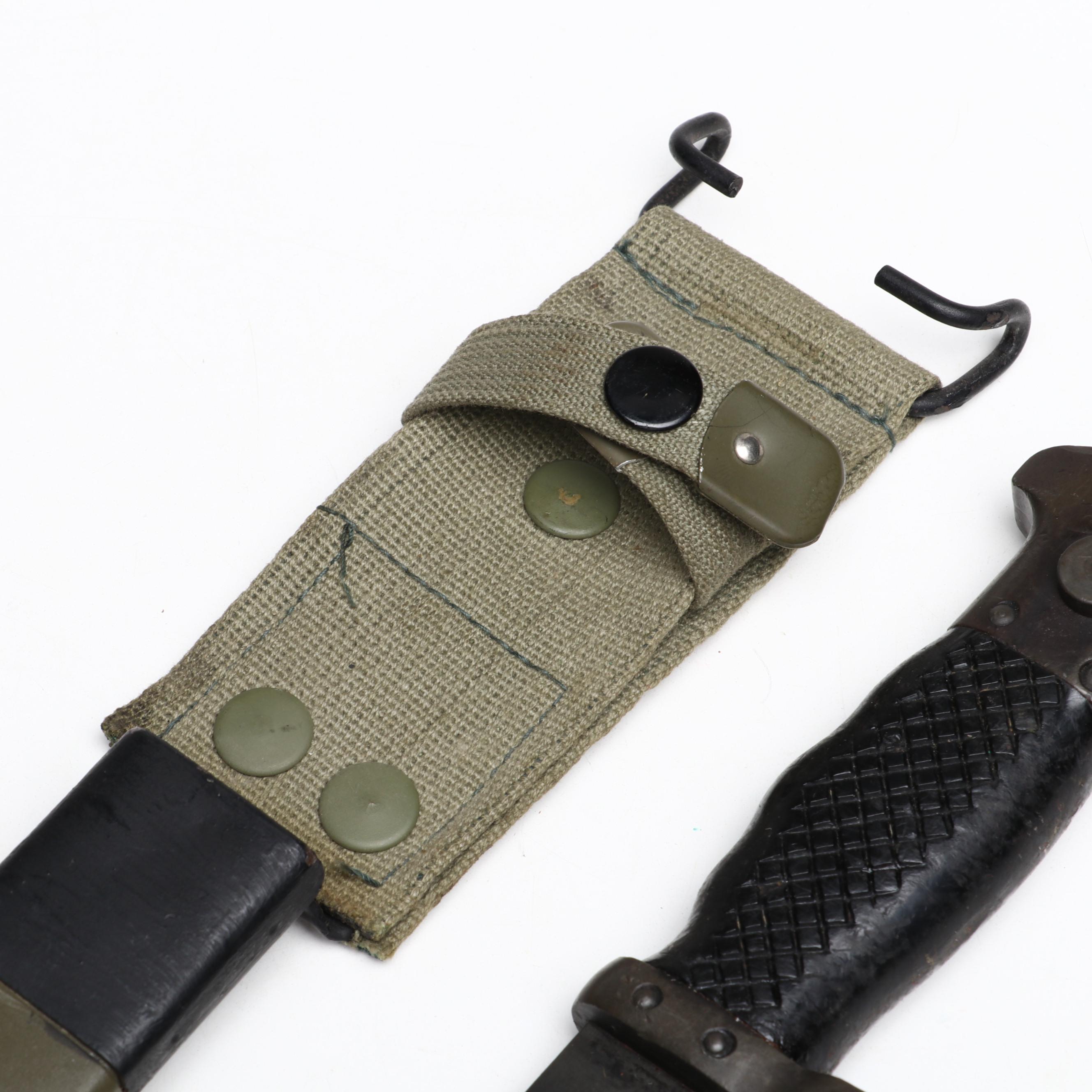 Spanish M1964 Rifle Bayonet in Scabbard, Mid-20th Century