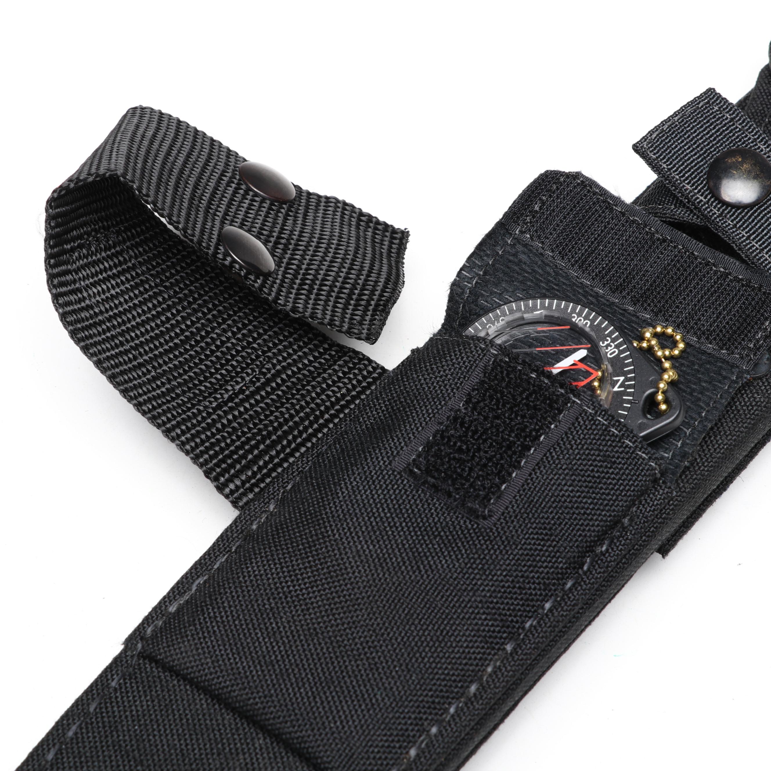 Gerber BMF Steel and Rubber Handled Survival Knife in Scabbard