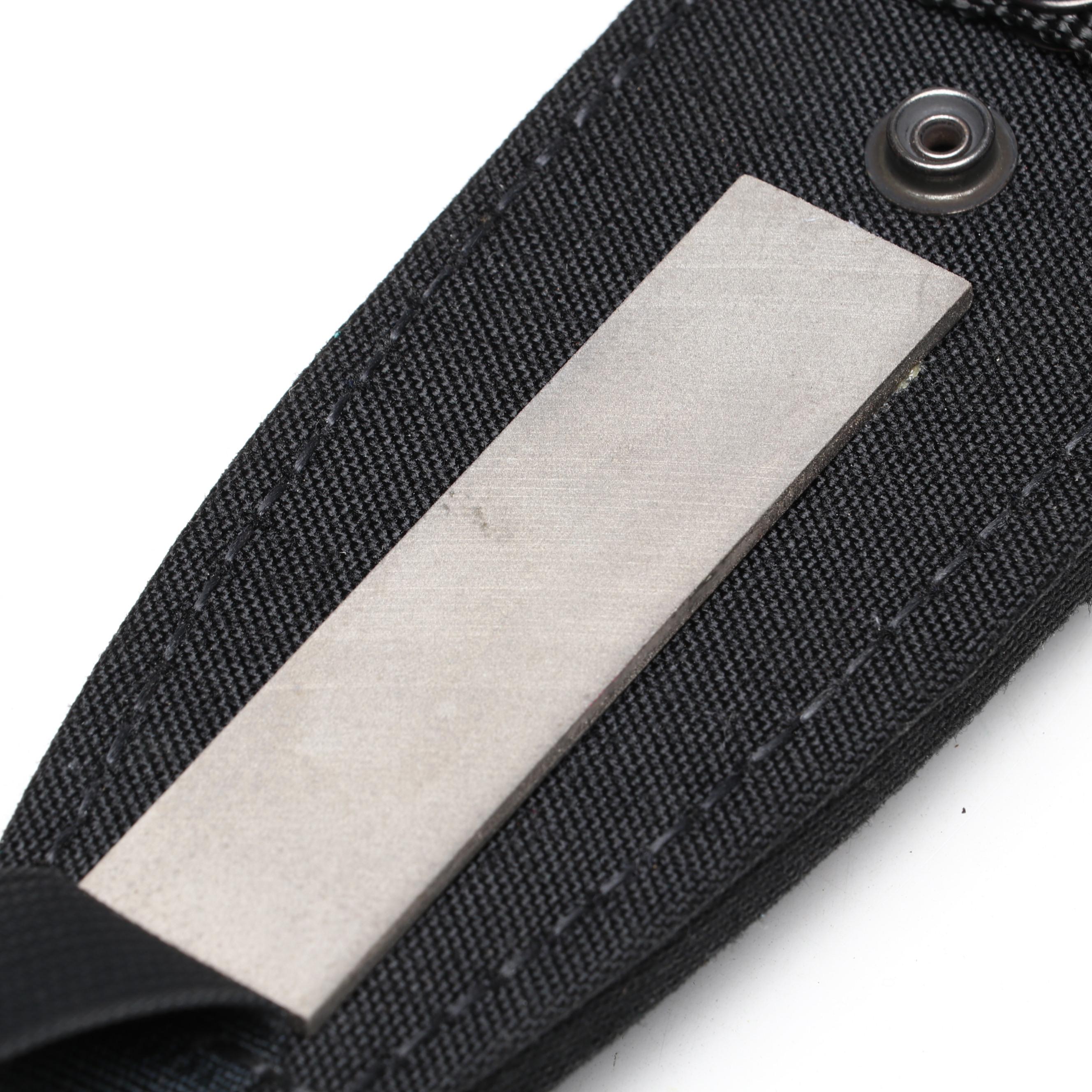 Gerber BMF Steel and Rubber Handled Survival Knife in Scabbard