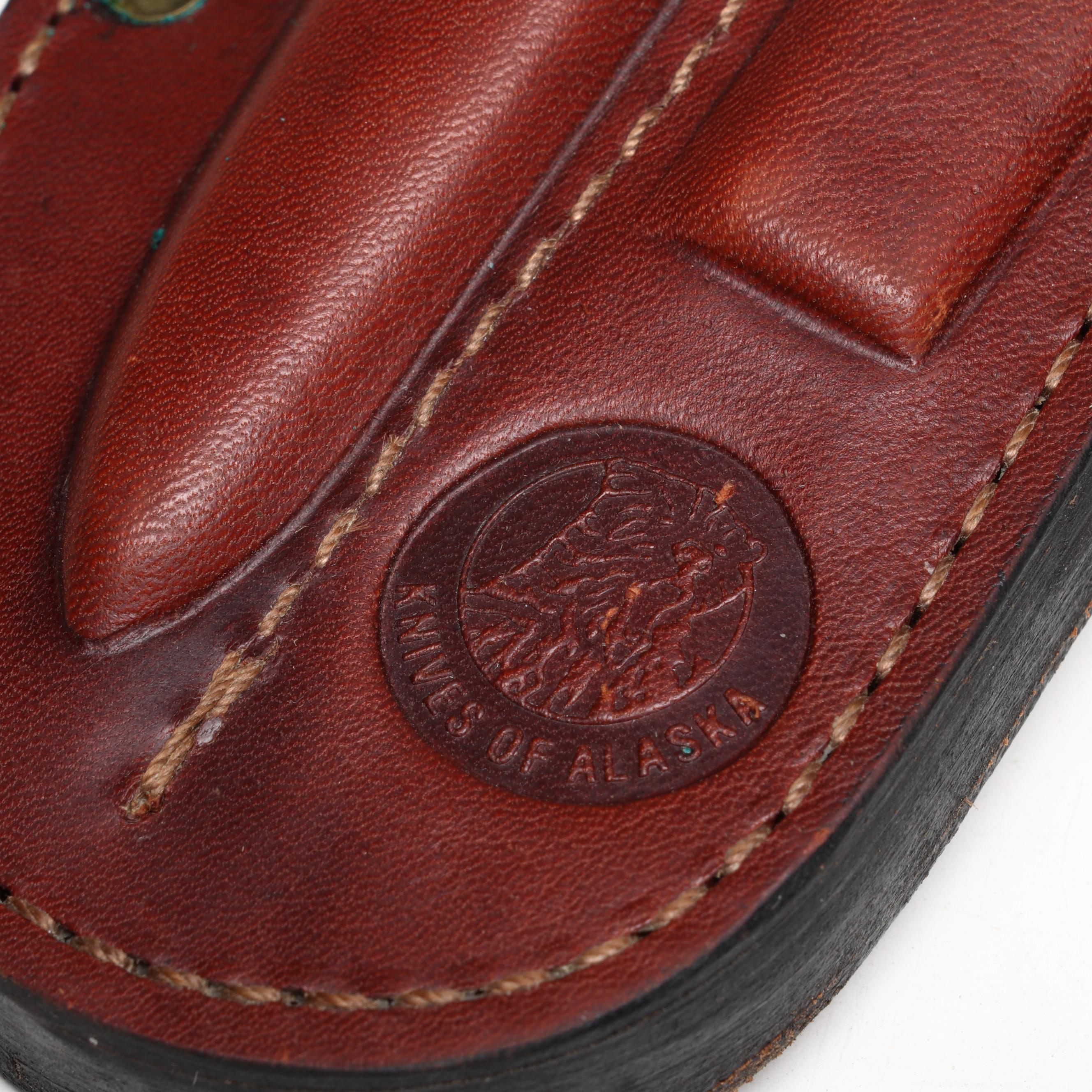 Knives of Alaska Hunting Knife Set in Leather Scabbard