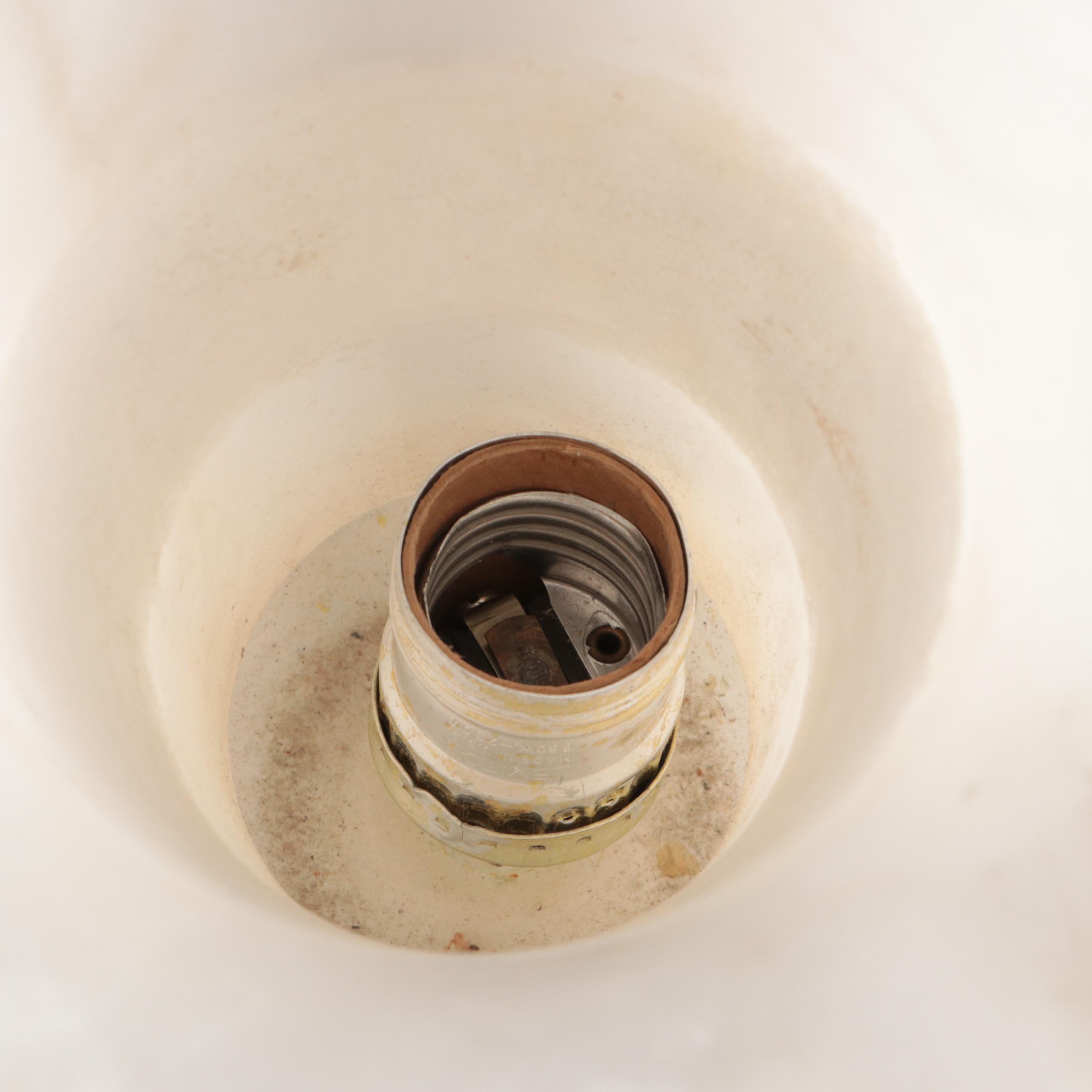 Italian Marble Urn Shaped Lamp and Vases, Mid to Late 20th Century