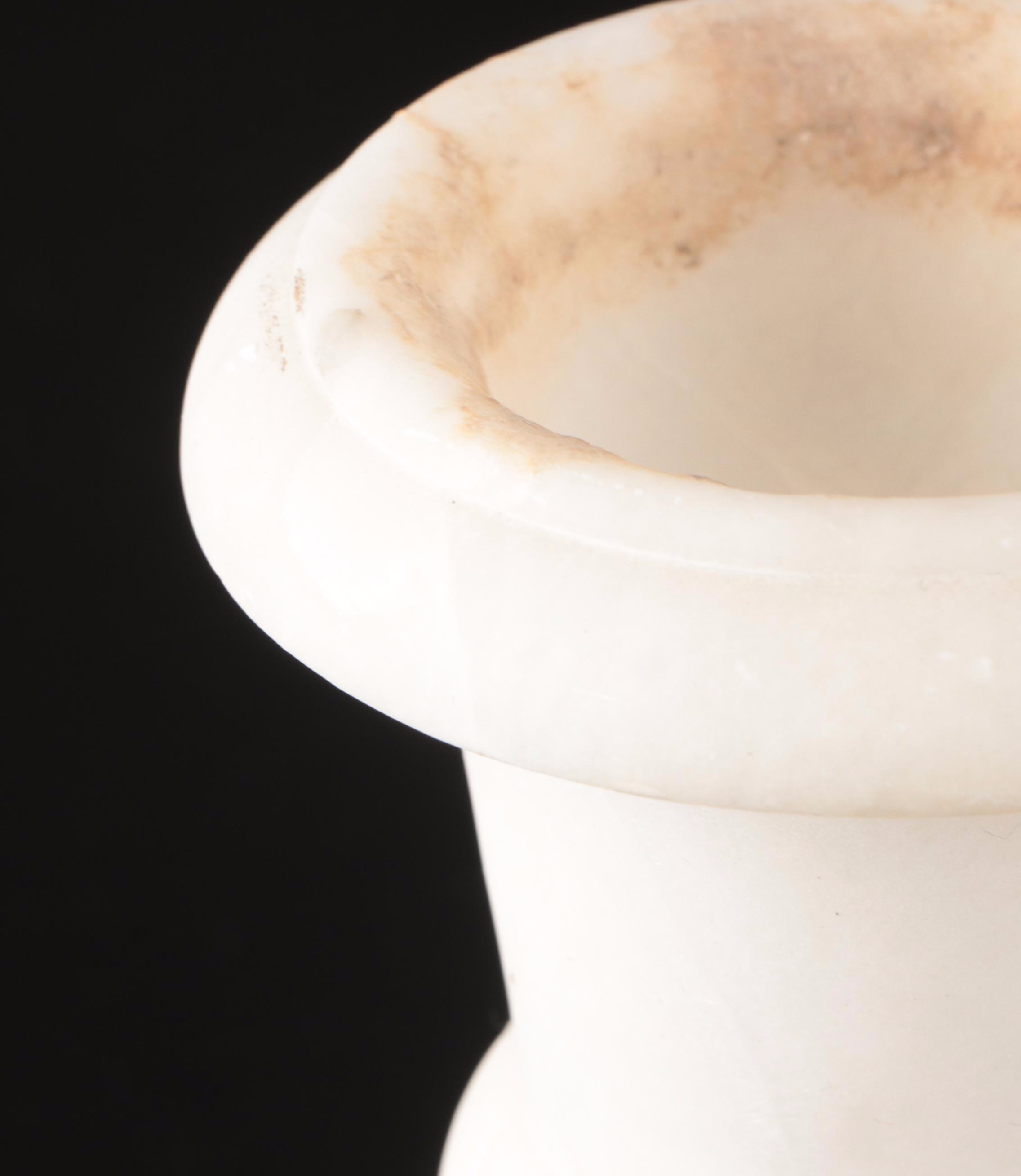 Italian Marble Urn Shaped Lamp and Vases, Mid to Late 20th Century