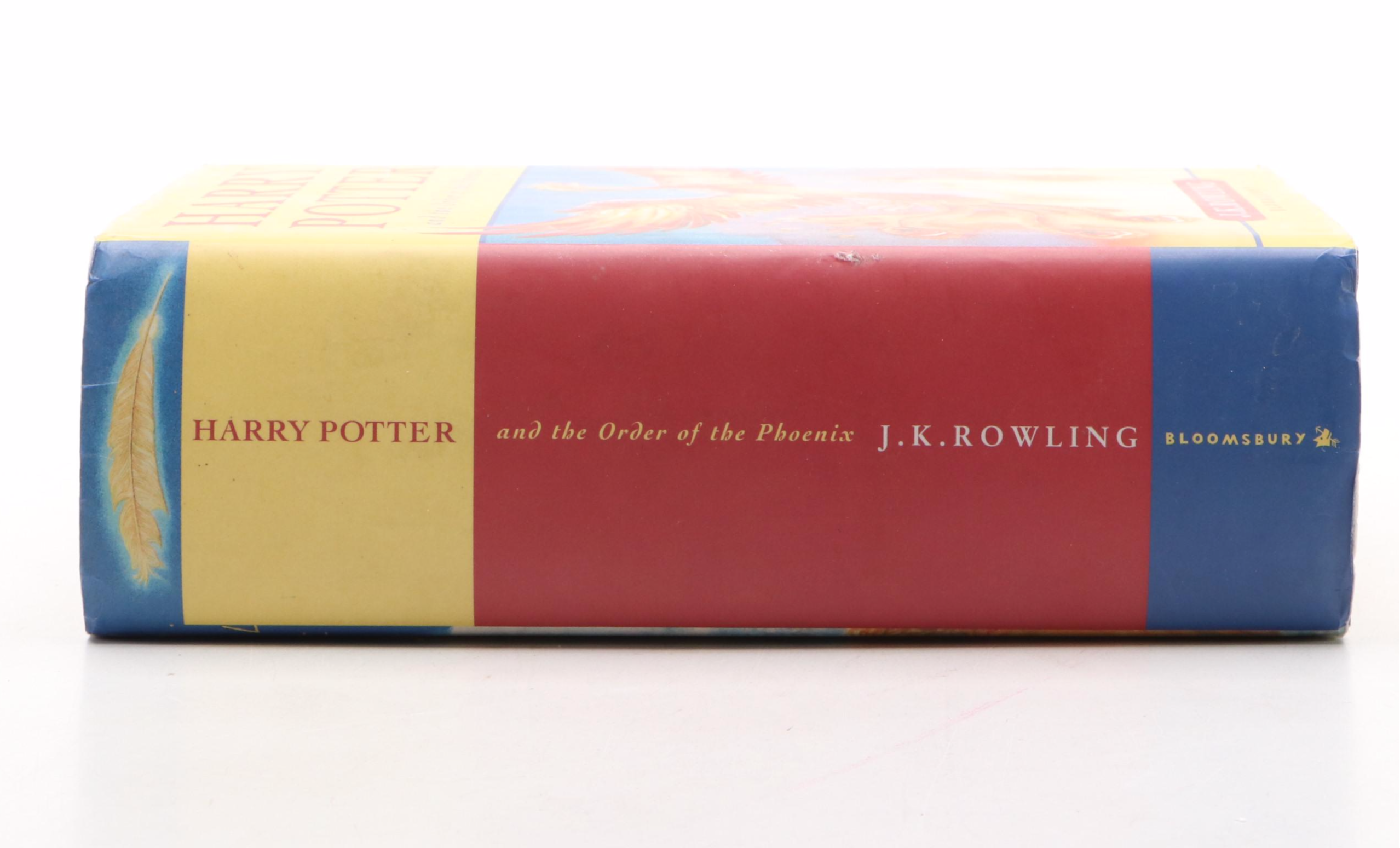 First UK Edition "Harry Potter and the Order of the Phoenix" by J. K. Rowling