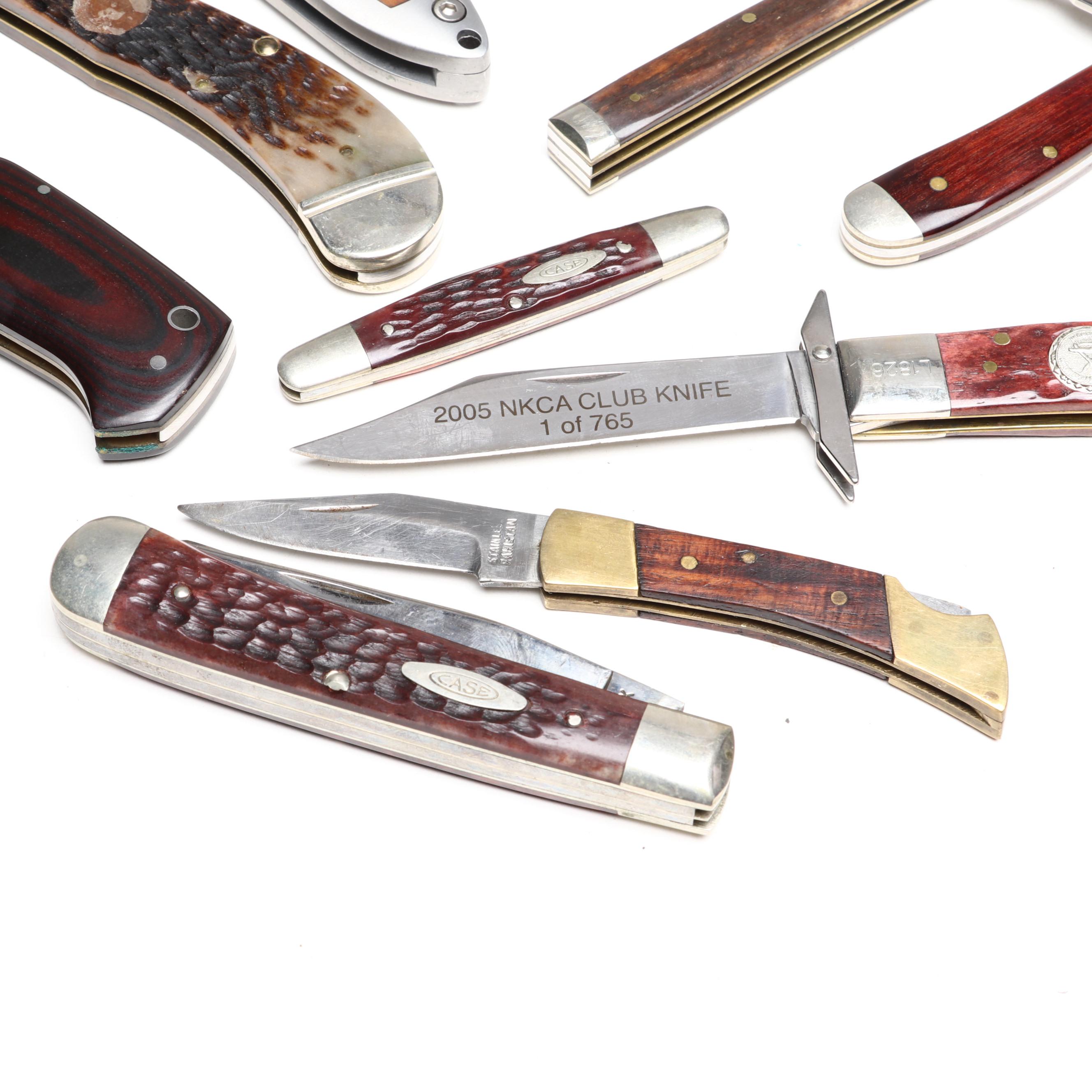 Case "National Knife Collectors Association" with Boker, Al Mar and Other Knives