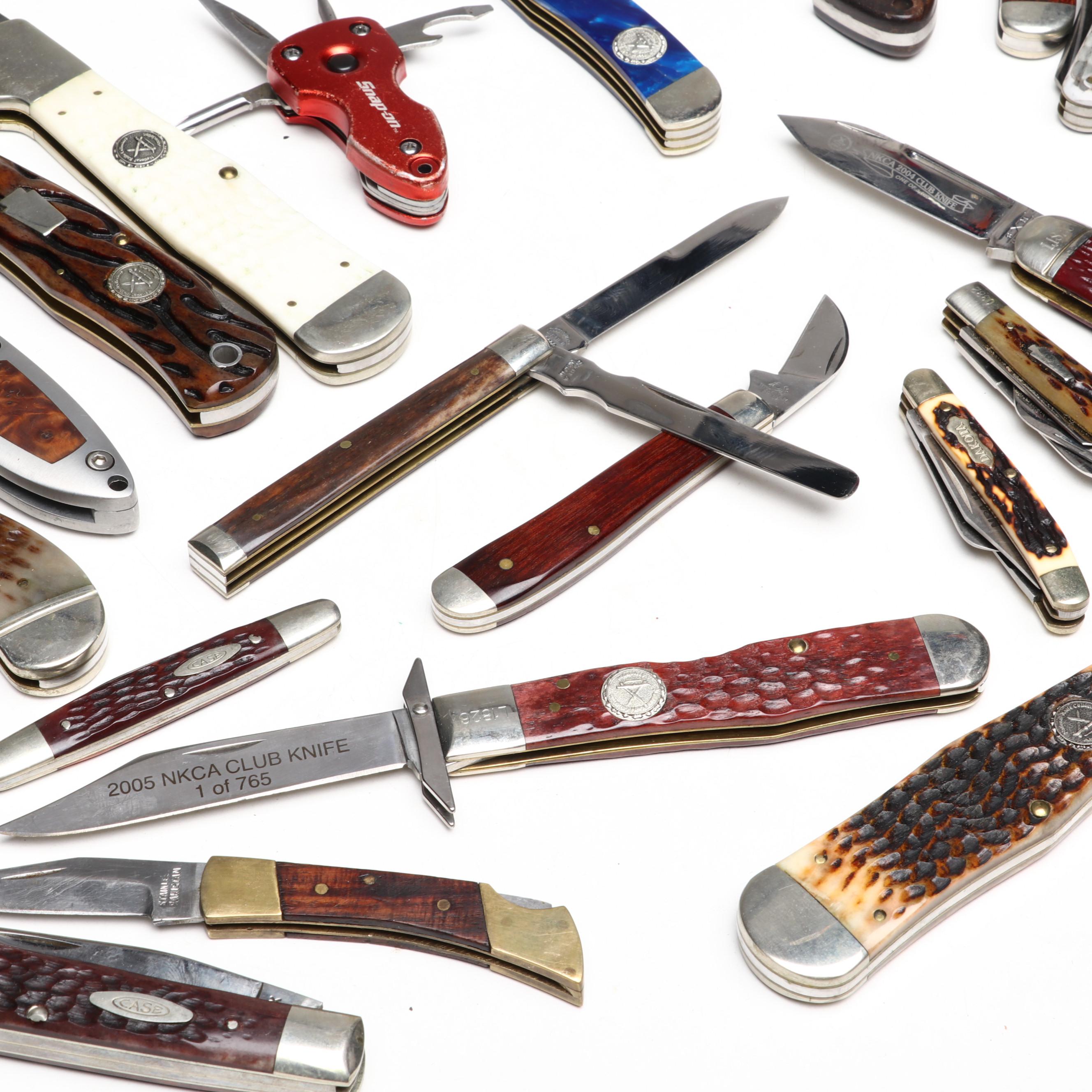 Case "National Knife Collectors Association" with Boker, Al Mar and Other Knives