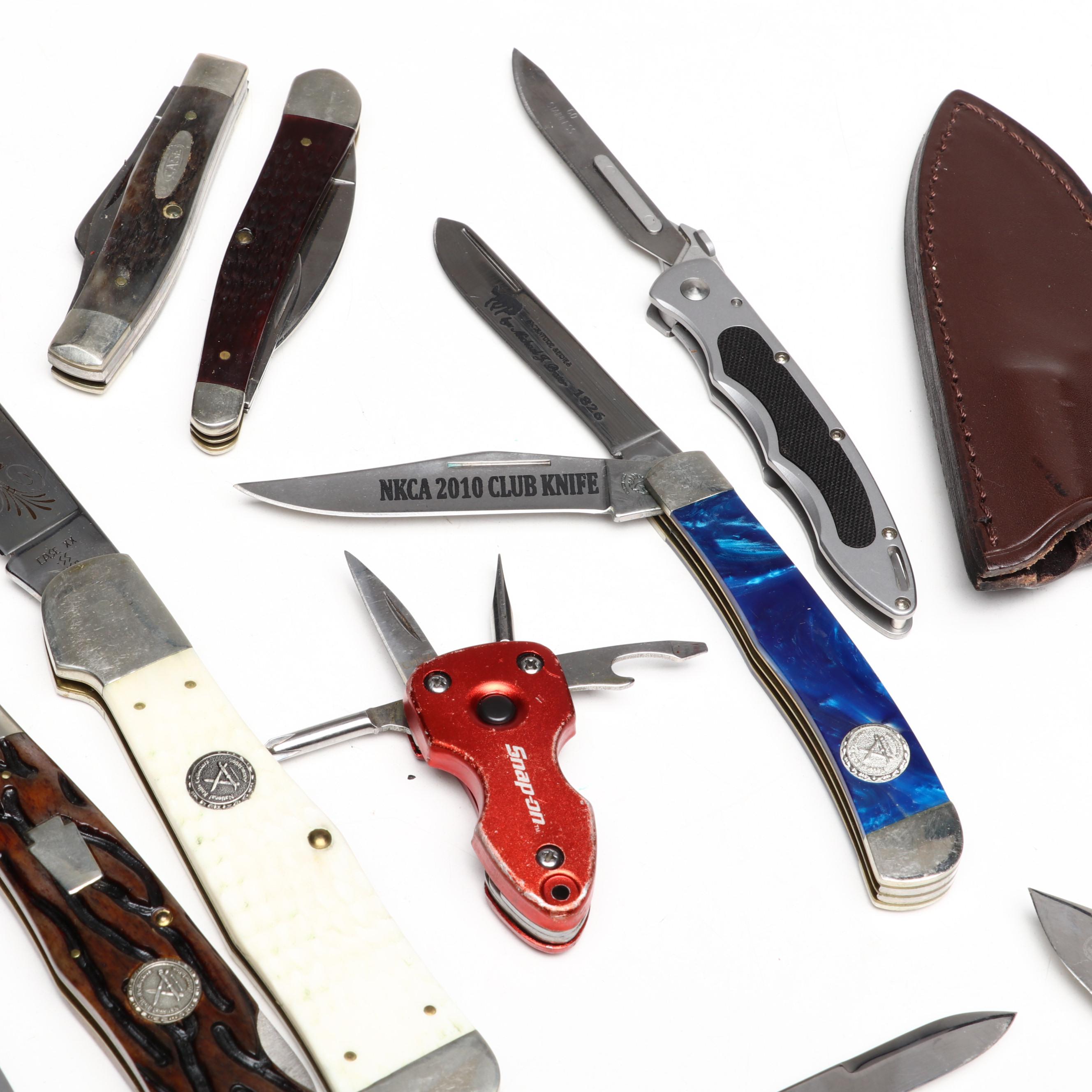 Case "National Knife Collectors Association" with Boker, Al Mar and Other Knives