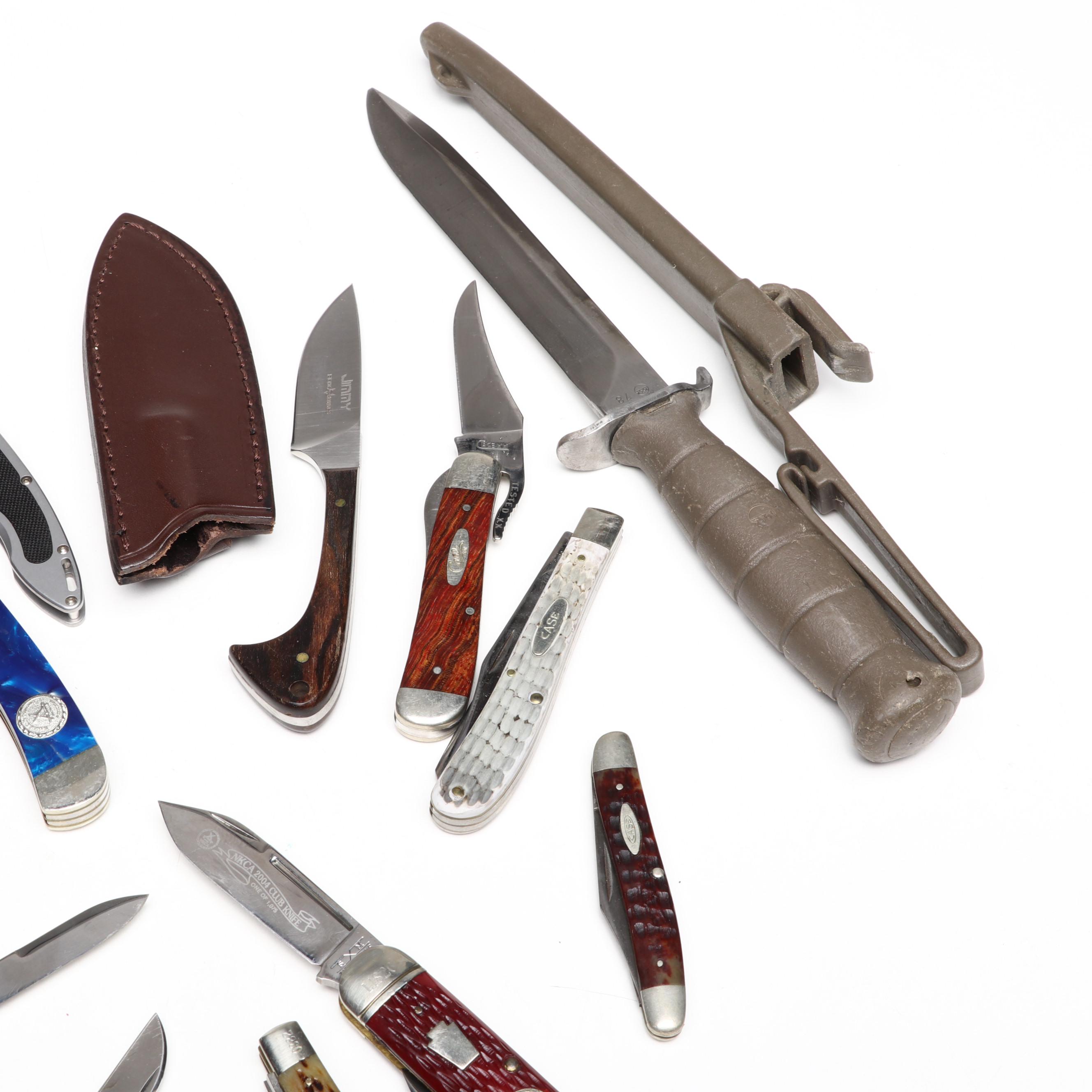 Case "National Knife Collectors Association" with Boker, Al Mar and Other Knives
