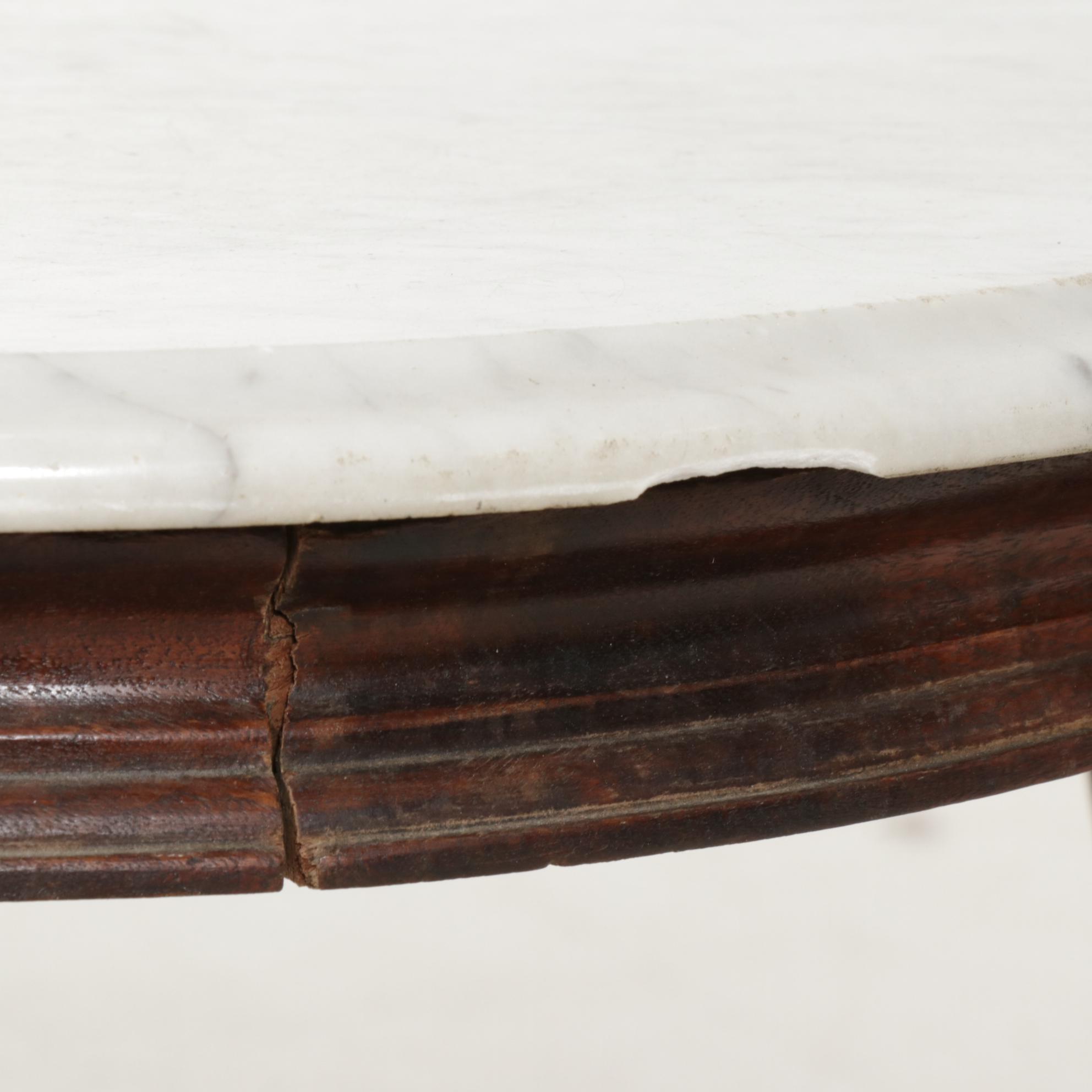 Victorian Marble Top Side  Table