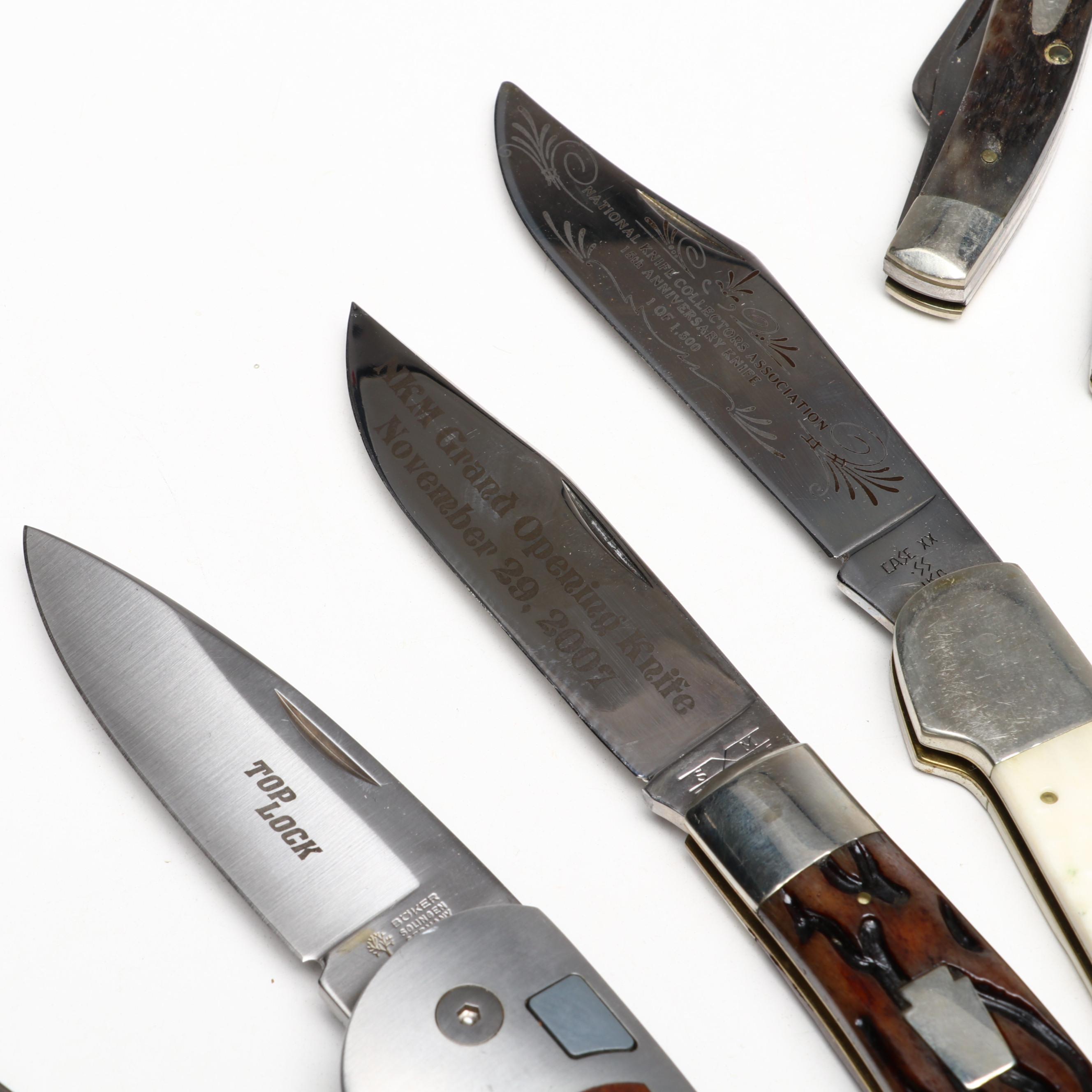 Case "National Knife Collectors Association" with Boker, Al Mar and Other Knives