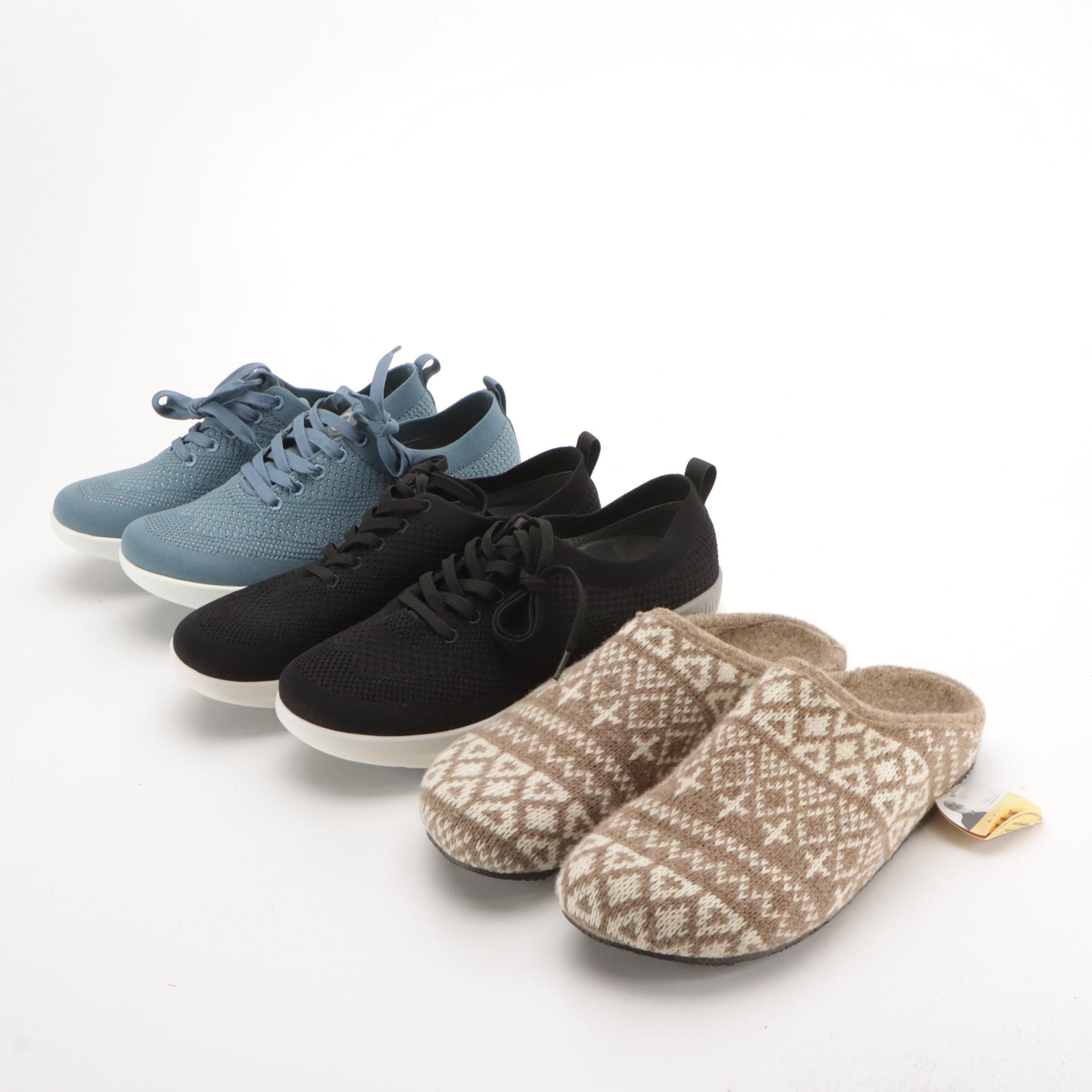 Mōshn Leap Sneakers and Dr. Andrew Weil Oslo Clog Sippers with Boxes